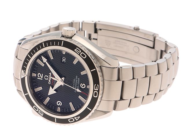OMEGA オメガ シーマスター プラネットオーシャン 007リミテッドエディション 222.30.46.20.01.001 腕時計 ステンレススチール ブラック 自動巻き メンズ【中古】