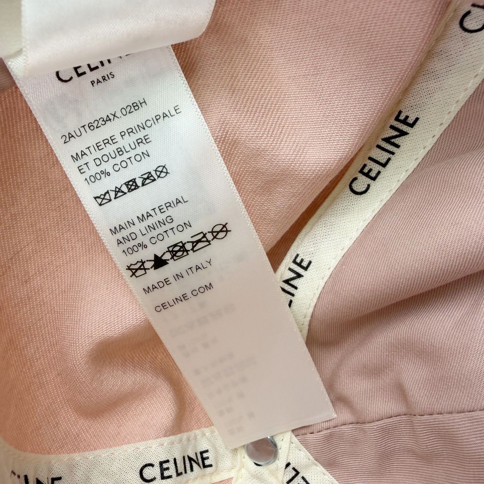 中古】CELINE セリーヌ トリオンフ ロゴ ベースボールキャップ 