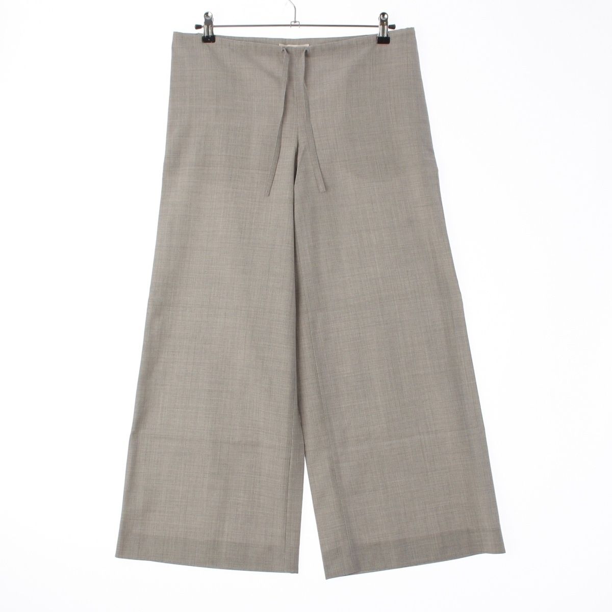 ザロウ BARRIE PANTS バリー ウール スラックス シルクライニング ワイド パンツ ボトムス 6927-W2453 グレー 0【中古】