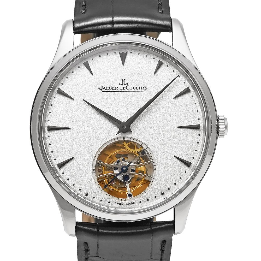 Jaeger-LeCoultre マスターウルトラスリム トゥールビヨン Ref.Q1323420(174.3.34.S) シルバー 中古品 メンズ 腕時計