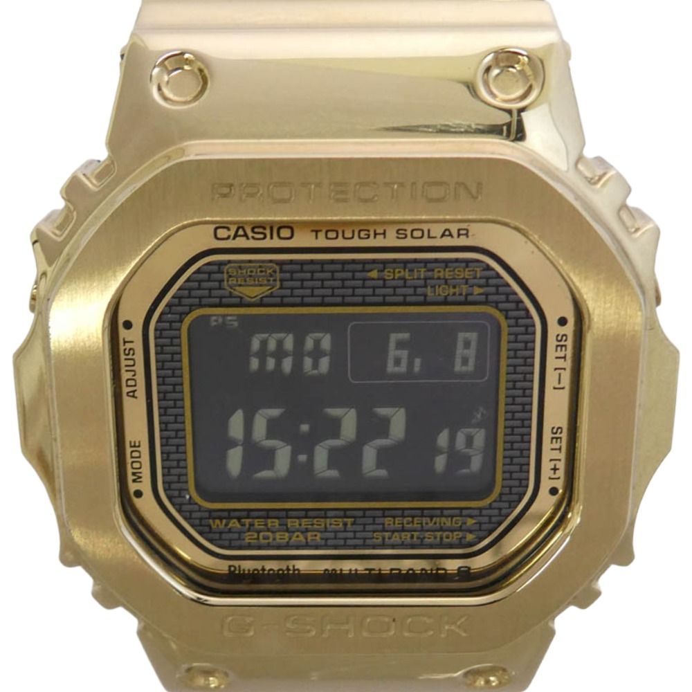 CASIO G-SHOCK カシオ ジーショック GMW-B5000GD-9JF フルメタル ステンレス ソーラー 腕時計 デジタルウォッチ ゴールド系 ブラック系【中古】