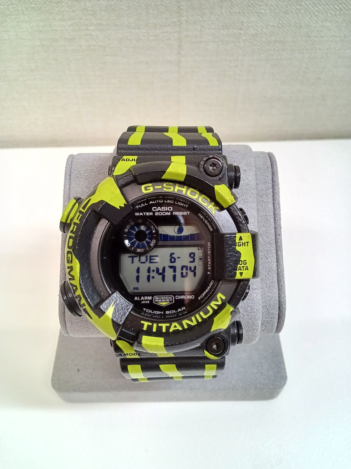 G-SHOCK　FROGMAN　ジーショック　フロッグマン　ミスジヤドクガエルモチーフ タフソーラー デジタル　GW-8200TPF-1JR