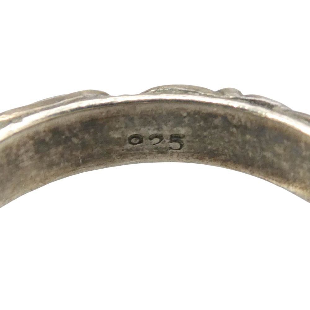 A&G エーアンドジー スクロール リング シルバー系 約18.5号【中古