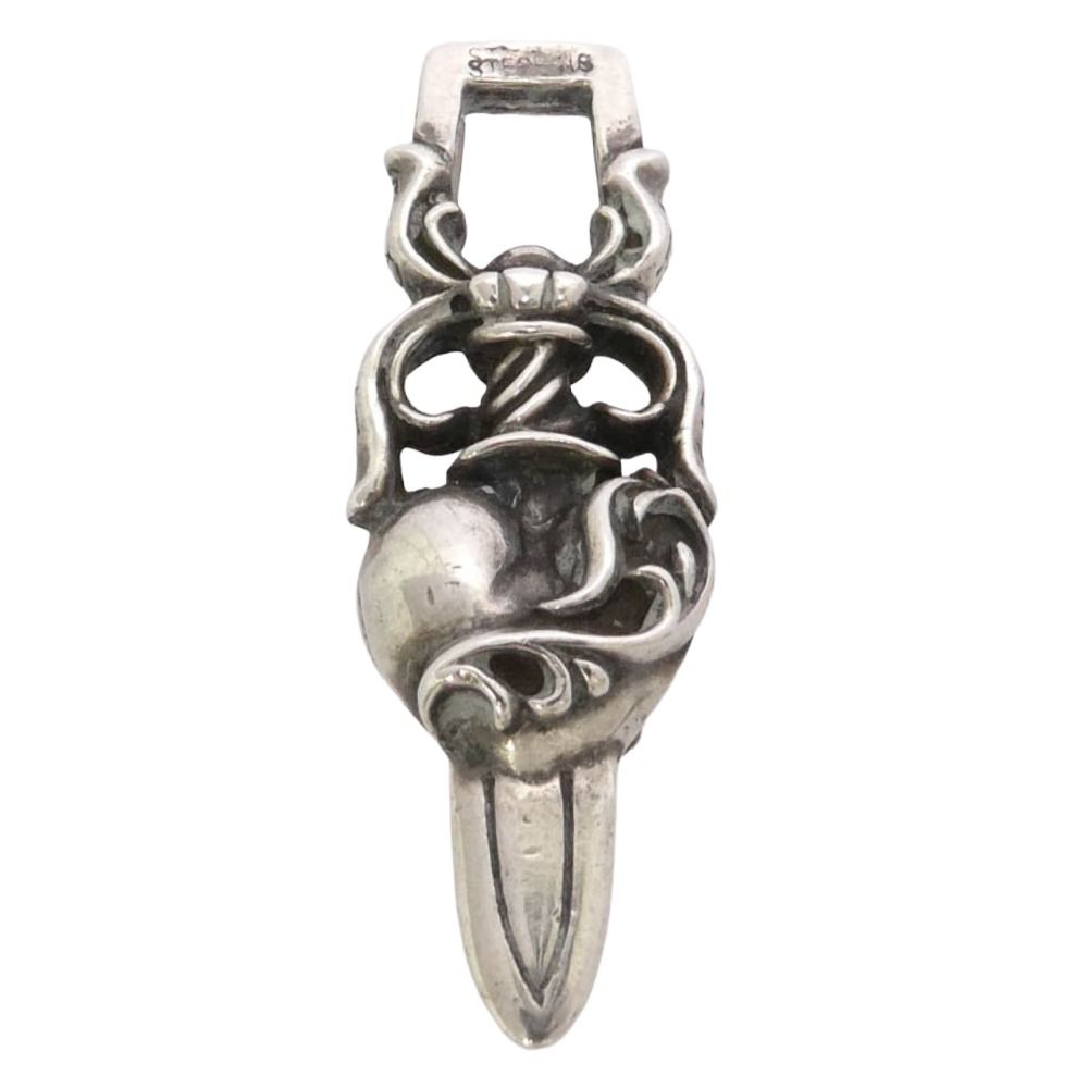 CHROME HEARTS クロムハーツ（原本無） HEART DAGGER ハートダガー ペンダントトップ シルバー系【中古】