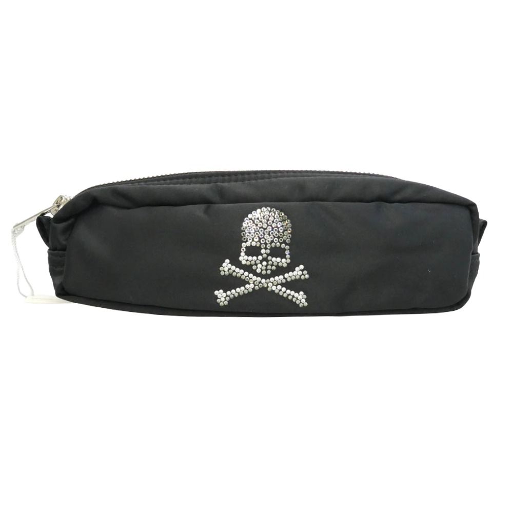 mastermind JAPAN マスターマインドジャパン x PORTER ポーター x SWAROVSKI スワロフスキー スカル ラインストーン ペンケース ブラック系【美品】【中古】 mastermind JAPAN マスターマインドジャパン PORTER ポーター