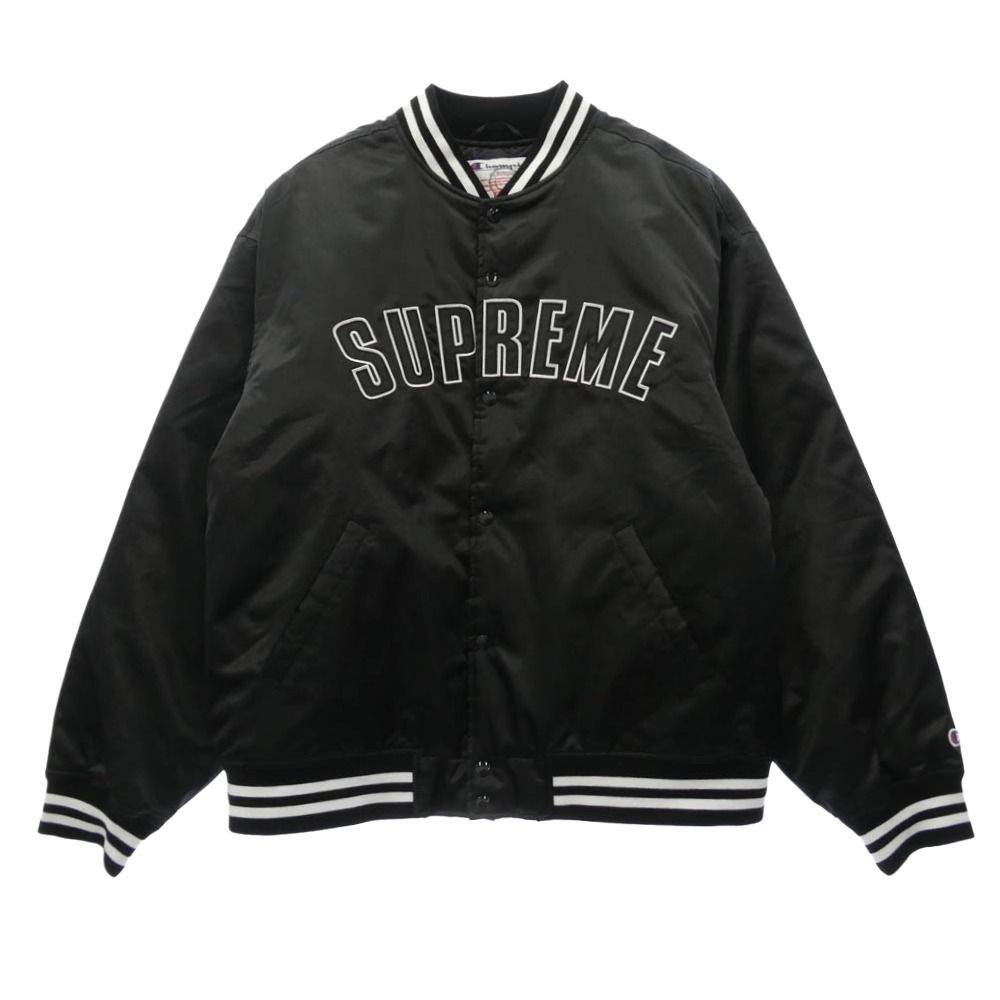 Supreme シュプリーム Champion チャンピオン 26SS × Champion Satin Varsity Jacket チャンピオン サテン ヴァ―シティ ジャケット スタジアム ジャケット スタジャン 【新古品】【未使用】【中古】