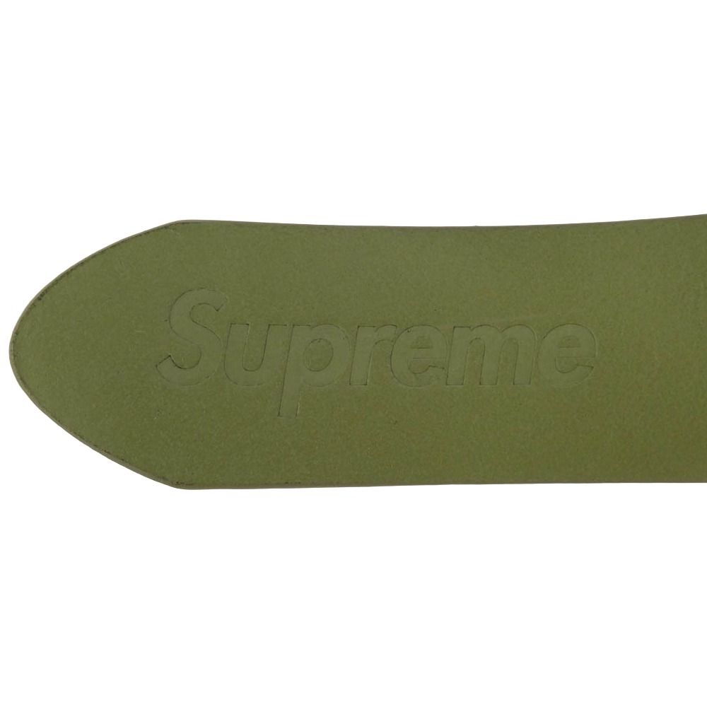 Supreme シュプリーム 22SS Repeat Leather Belt リピート ロゴ レザー