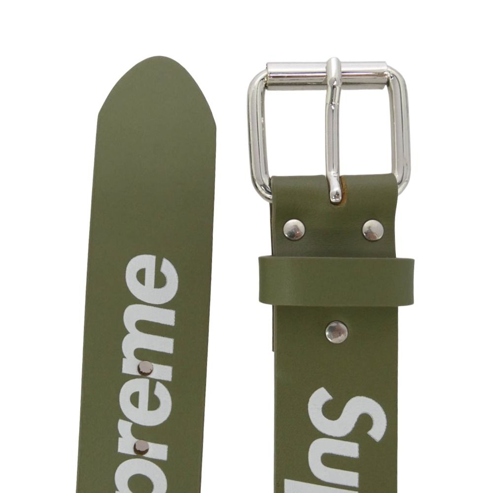 Supreme シュプリーム 22SS Repeat Leather Belt リピート ロゴ レザー