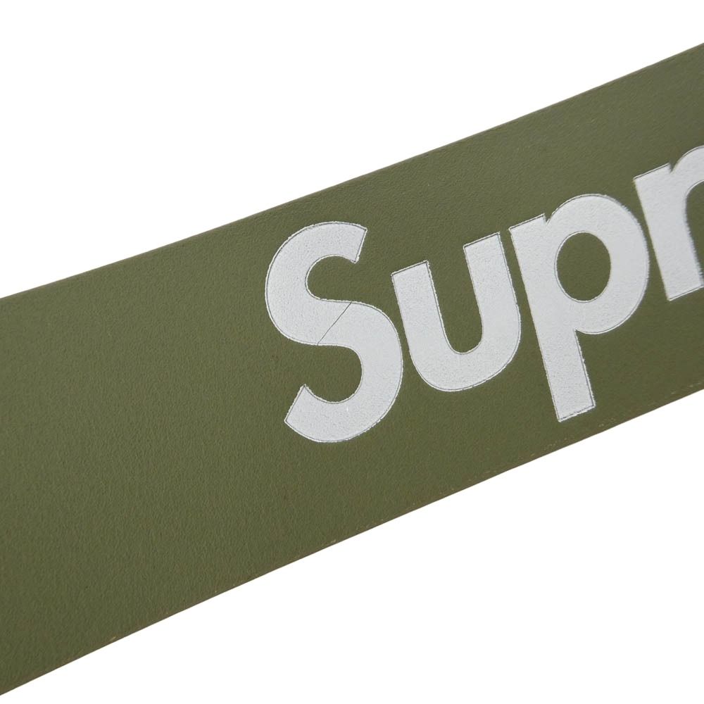 Supreme シュプリーム 22SS Repeat Leather Belt リピート ロゴ レザー