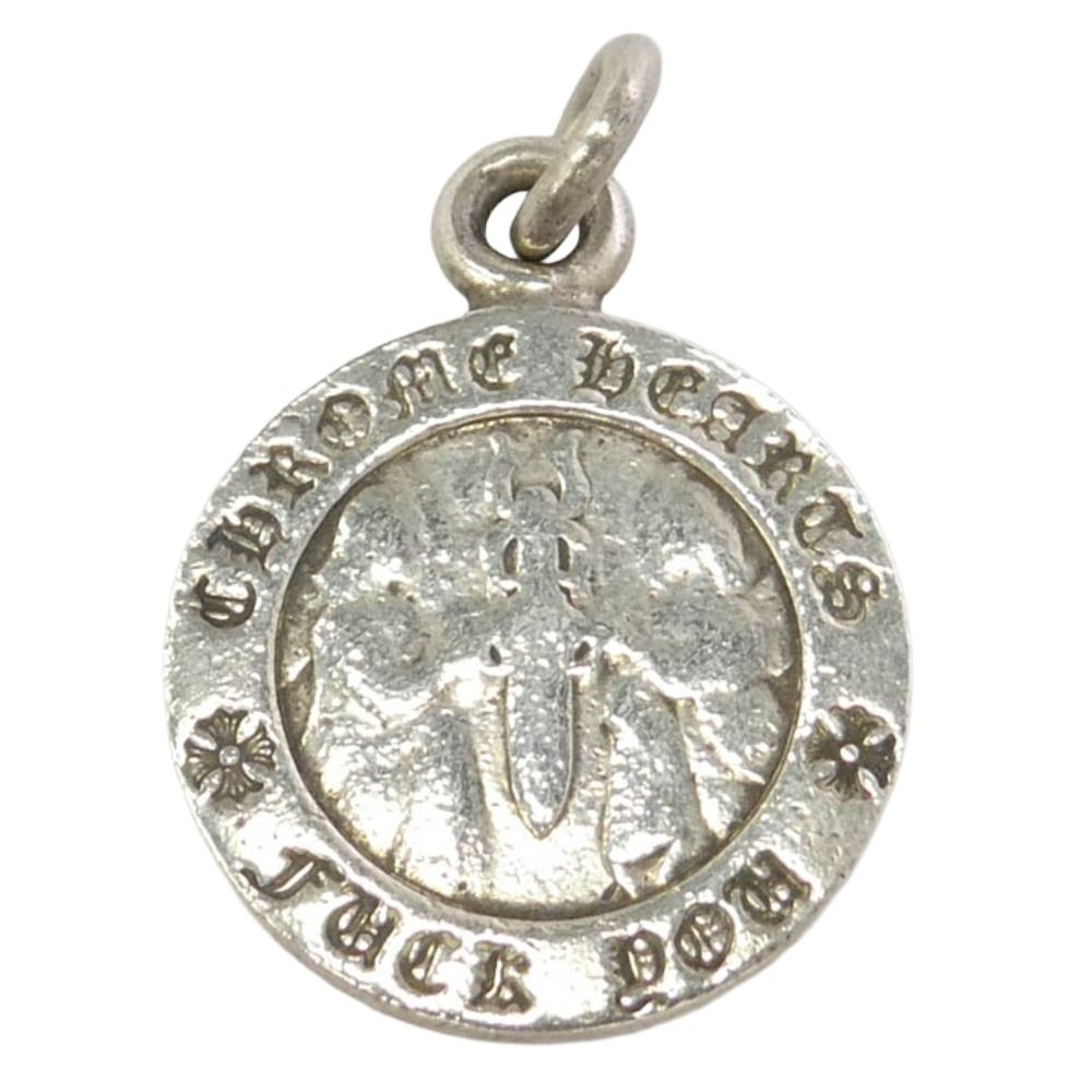 CHROME HEARTS クロムハーツ（原本無） CHRM ANGL MDL エンジェルメダルチャーム V1 ペンダントトップ シルバー系【中古】