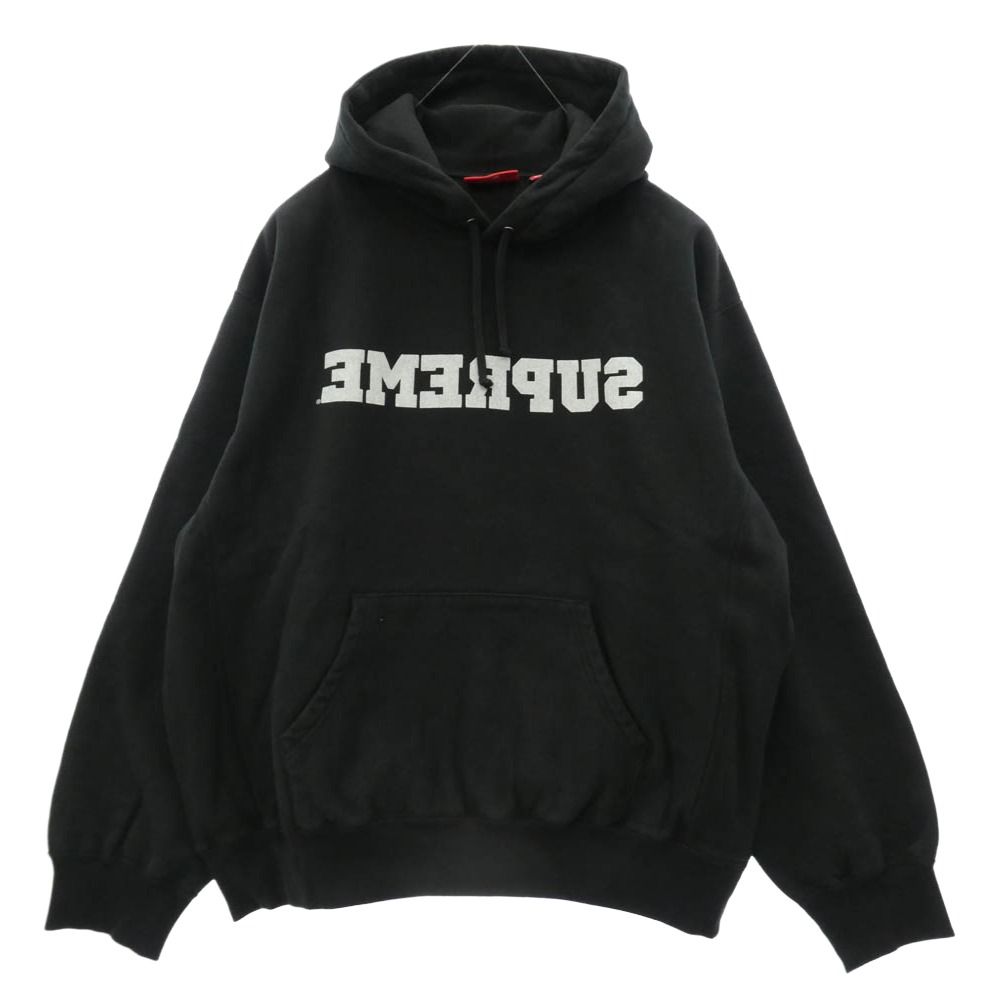 Supreme シュプリーム 25SS Reverse Hooded Sweatshirt リバース フーディー パーカー Lサイズ ブラック系 L【極上美品】【中古】