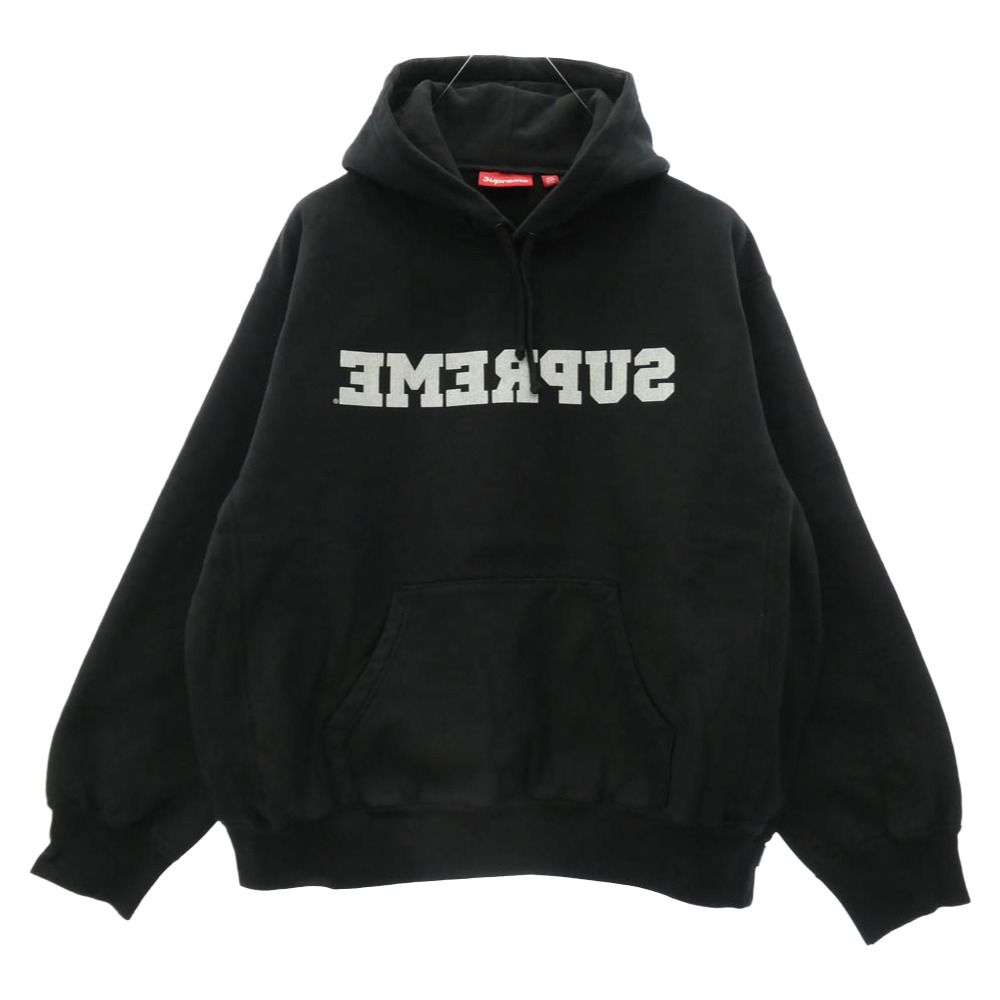Supreme シュプリーム 25SS Reverse Hooded Sweatshirt リバース フーデッド スウェットシャツ フーディー パーカー Mサイズ ブラック系 M【極上美品】【中古】