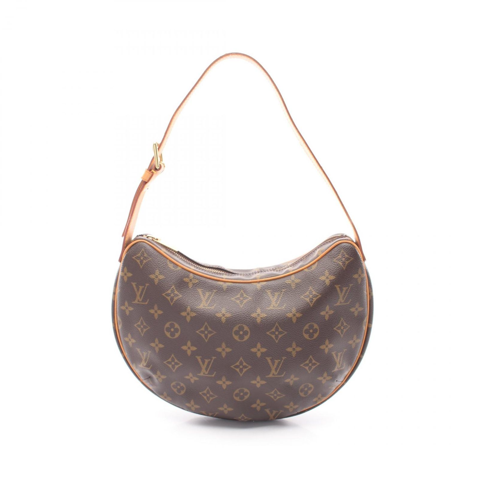 ルイ・ヴィトン LOUIS VUITTON ショルダーバッグ クロワッサンMM モノグラム M51512 PVCコーティングキャンバス レザー クロワッサンMM レディース Used B