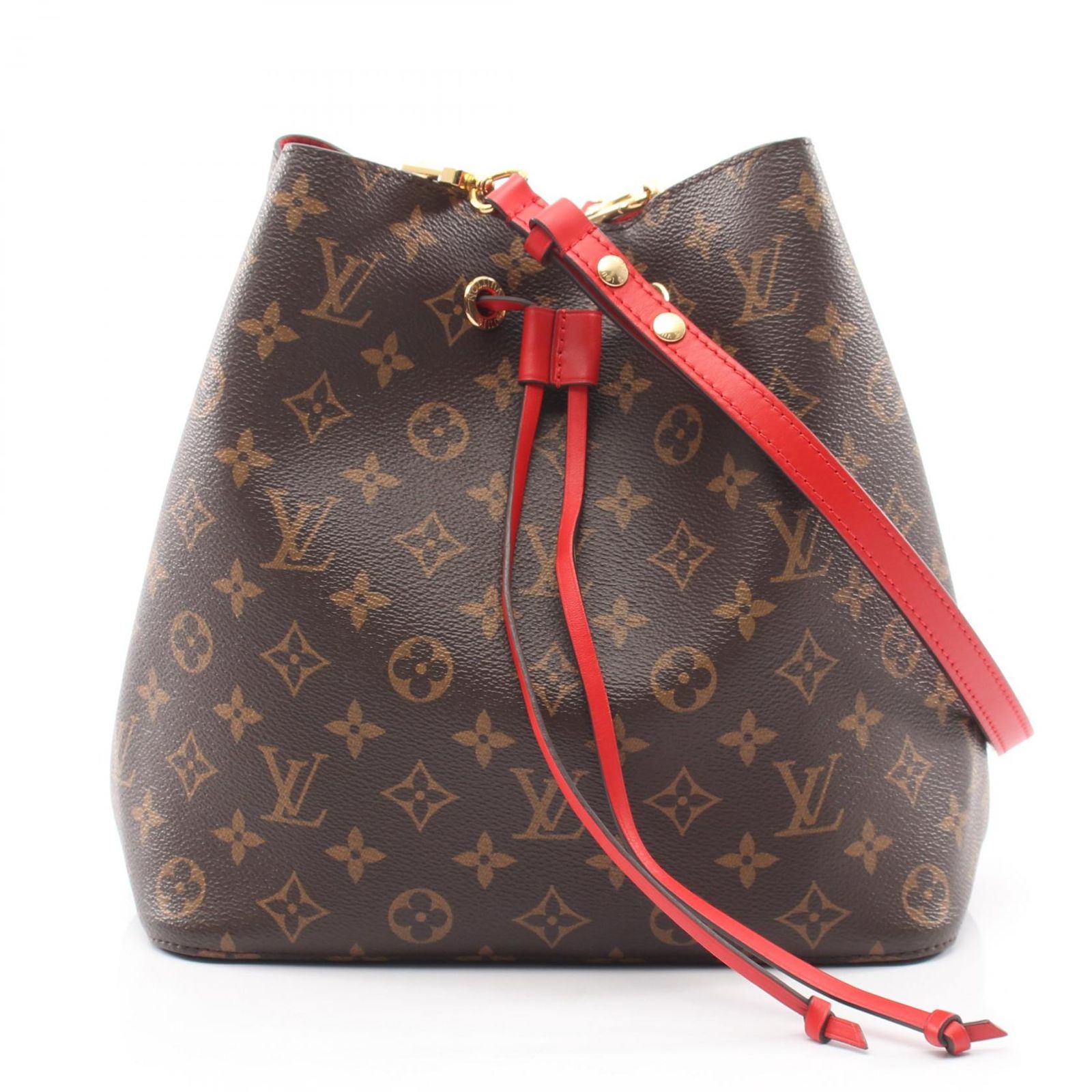 ルイ・ヴィトン LOUIS VUITTON ショルダーバッグ ネオノエ M44021 コクリコ PVCコーティングキャンバス レザー ネオノエ レディース Used B