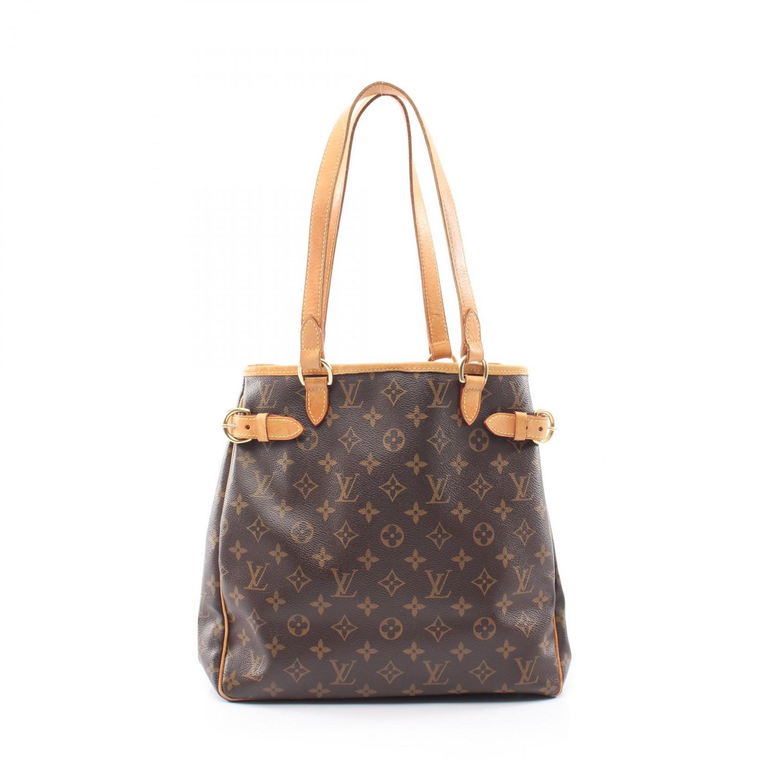 ルイ・ヴィトン LOUIS VUITTON トートバッグ バティニョール ヴェルティカル M51153 PVCコーティングキャンバス レザー バティニョール・ヴェルティカル レディース