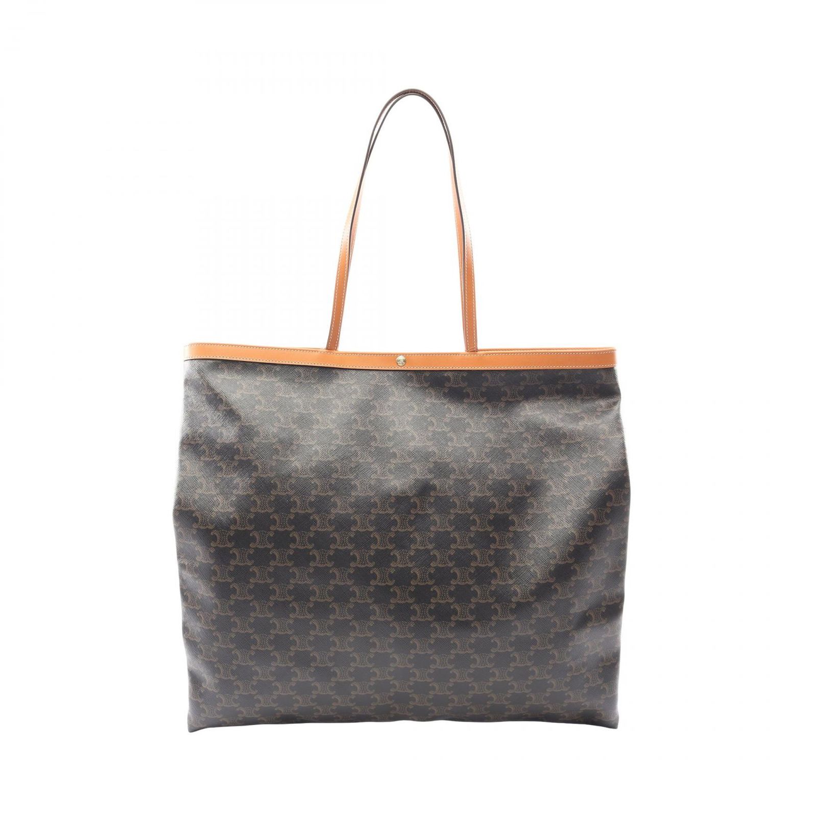 セリーヌ CELINE トートバッグ ビッグ フラット ショッパーバッグ トリオンフ 123842O9003MI PVCコーティングキャンバス レザー ハンドバッグ レディース 新品