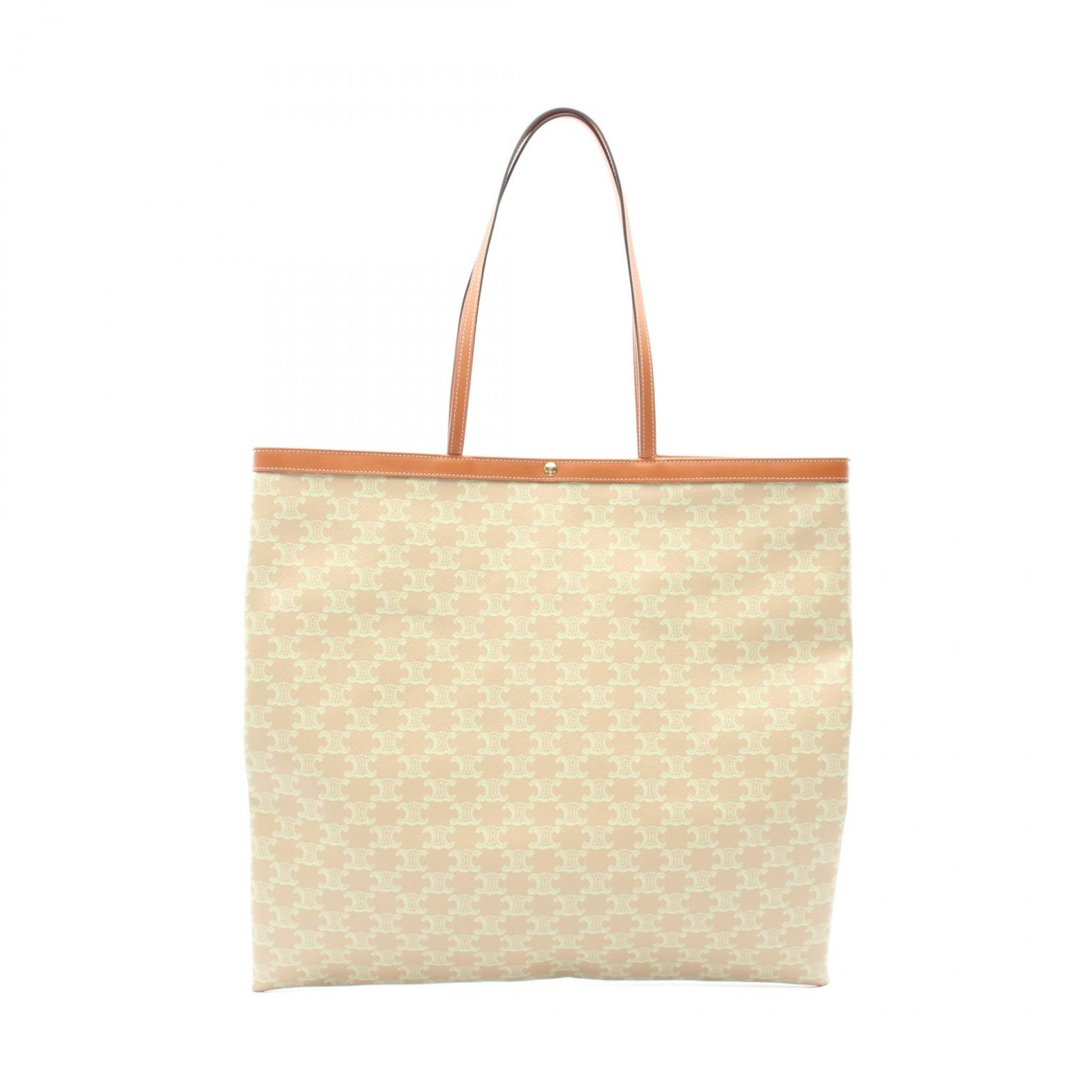 セリーヌ CELINE トートバッグ ラージ フラットショッパー トリオンフ 123842O93GJQ4 PVCコーティングキャンバス レザー ハンドバッグ レディース 新品