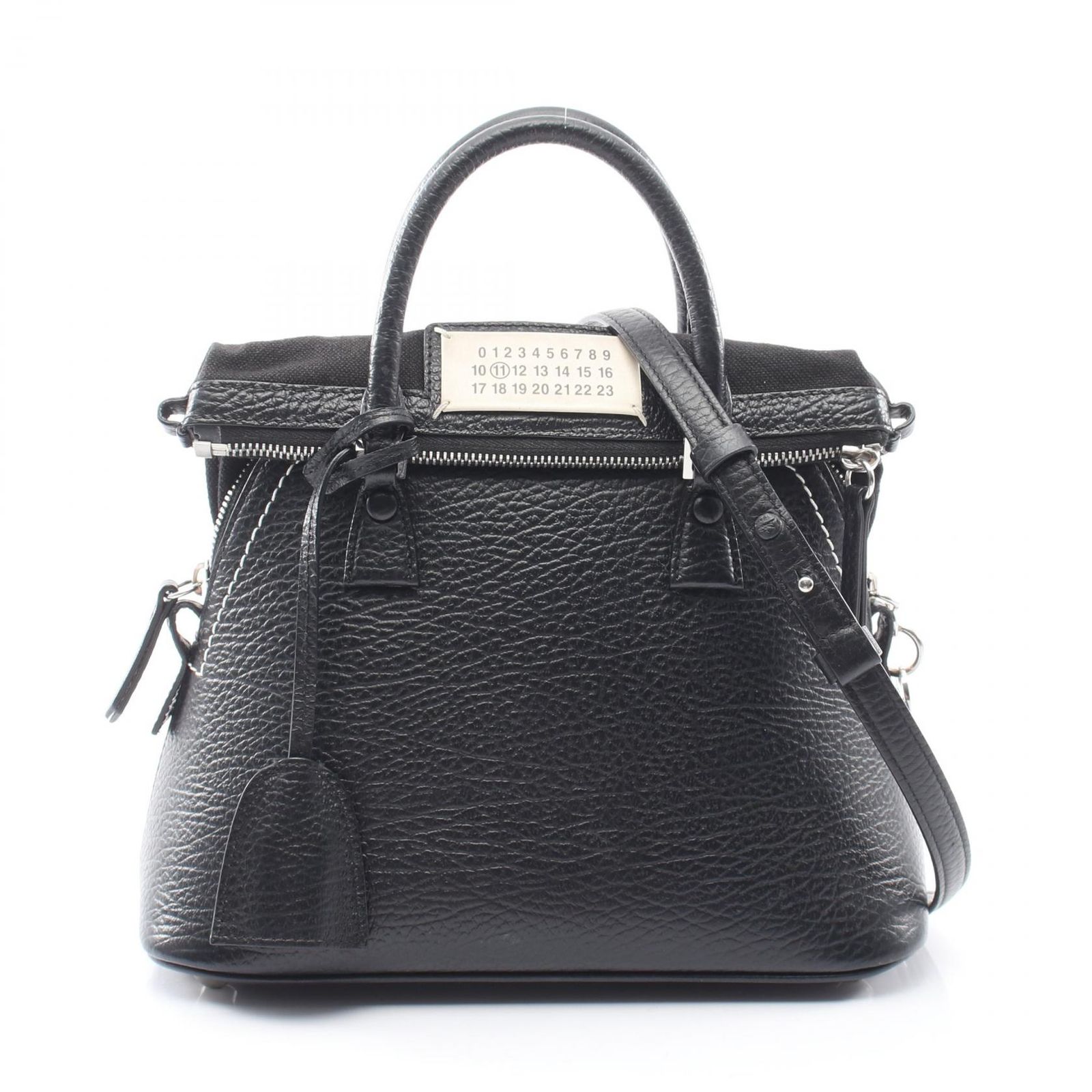 メゾンマルジェラ11 Maison Margiela 11 ハンドバッグ 5AC ミニバッグ 2WAY S56WG0082 ブラック レザー 5AC ミニ レディース Used A