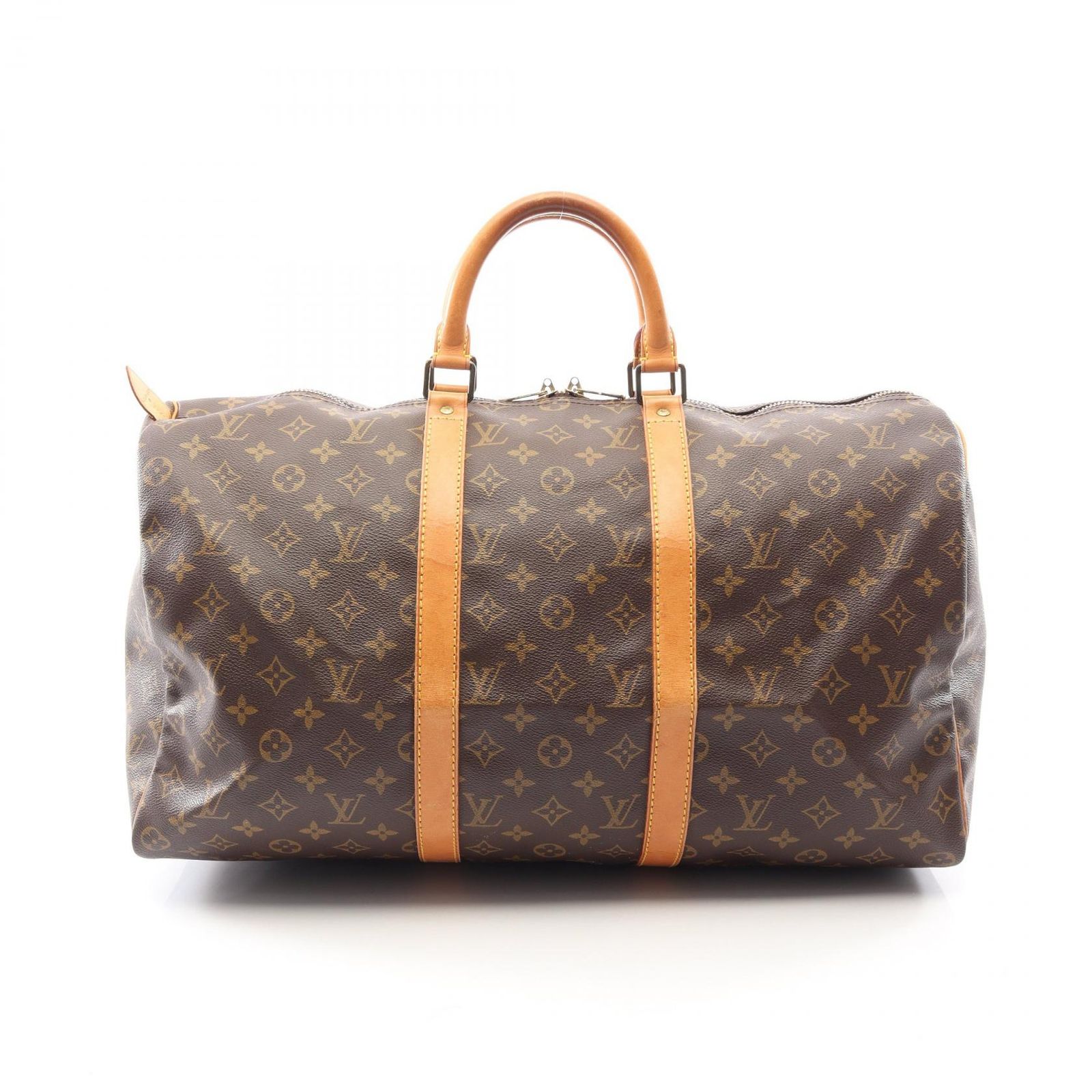 ルイ・ヴィトン LOUIS VUITTON ボストンバッグ キーポル50 モノグラム M41426 PVCコーティングキャンバス レザー キーポル50 ユニセックス Used B