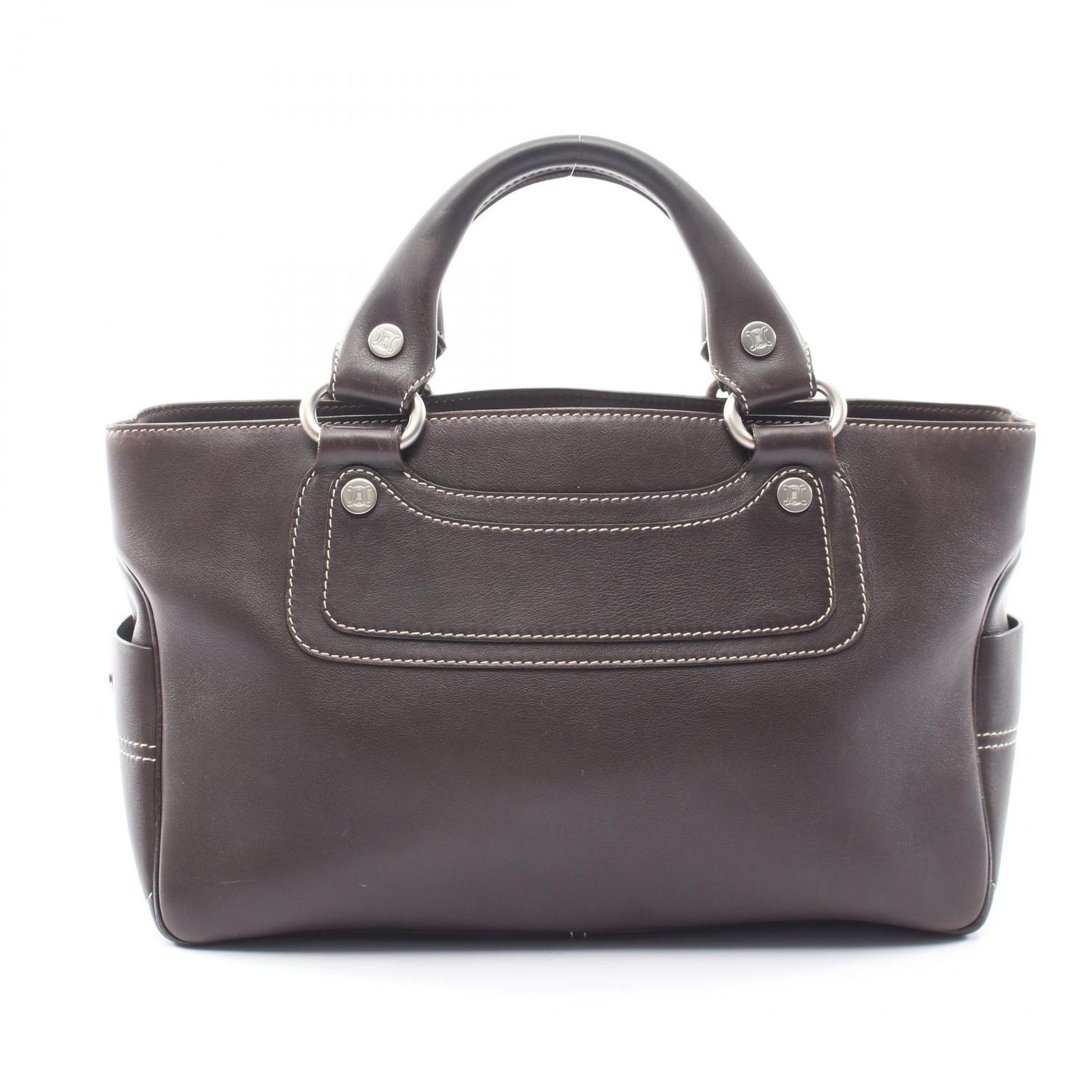 セリーヌ CELINE ハンドバッグ ブギーバッグ 134023 ブラウン レザー ブギーバッグ レディース Used B