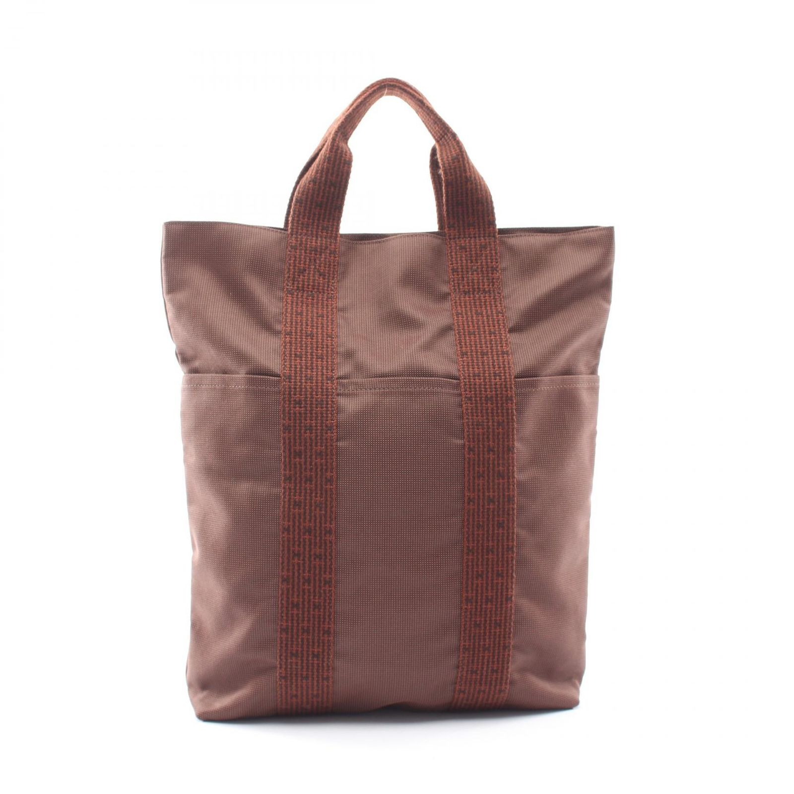 エルメス HERMES トートバッグ エールライン カバス ブラウン その他 エールラインカバス ブラウン ユニセックス Used A