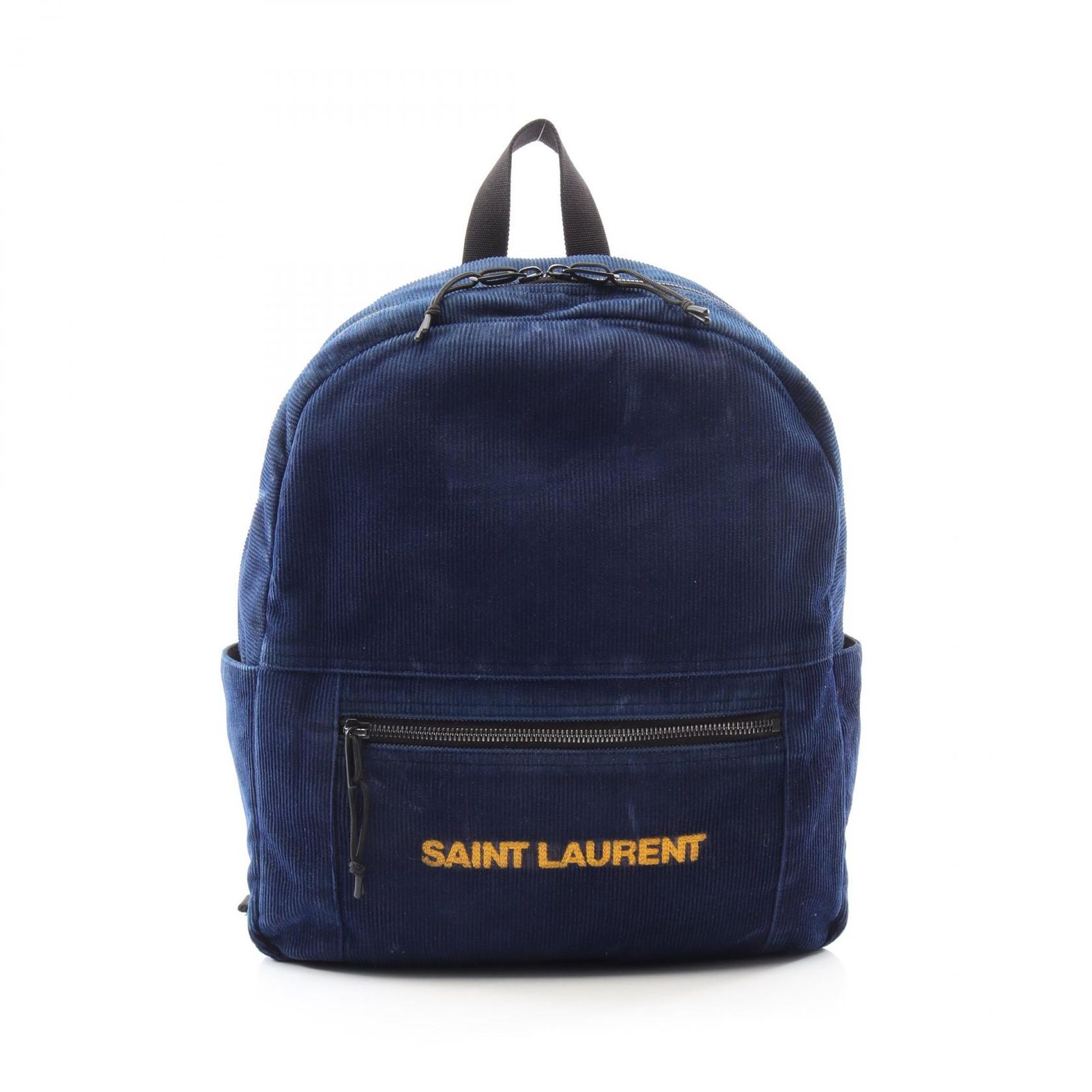 サンローランパリ SAINT LAURENT PARIS リュックサック バックパック ロゴ刺繍 623696 ネイビー その他 バックパック ユニセックス Used B