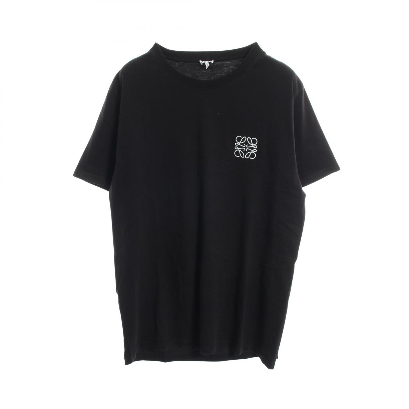 ロエベ LOEWE 半袖Tシャツ アナグラム刺繍 クルーネック コットン アナグラム刺繍 Tシャツ メンズ Used A
