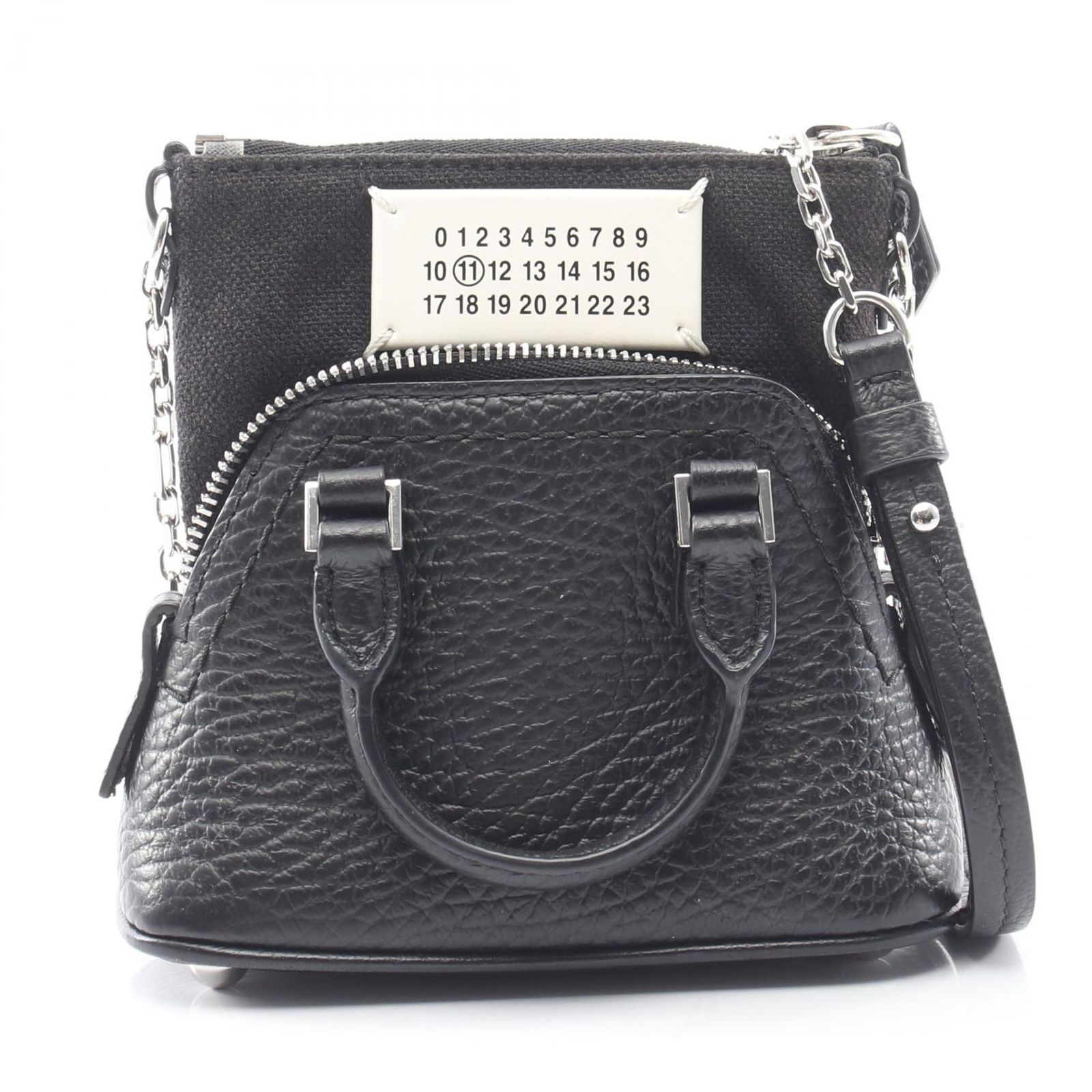 メゾンマルジェラ11 Maison Margiela 11 ショルダーバッグ 5AC BABY 2WAY SB3WG0025 ブラック レザー 5AC ベビー レディース Used A