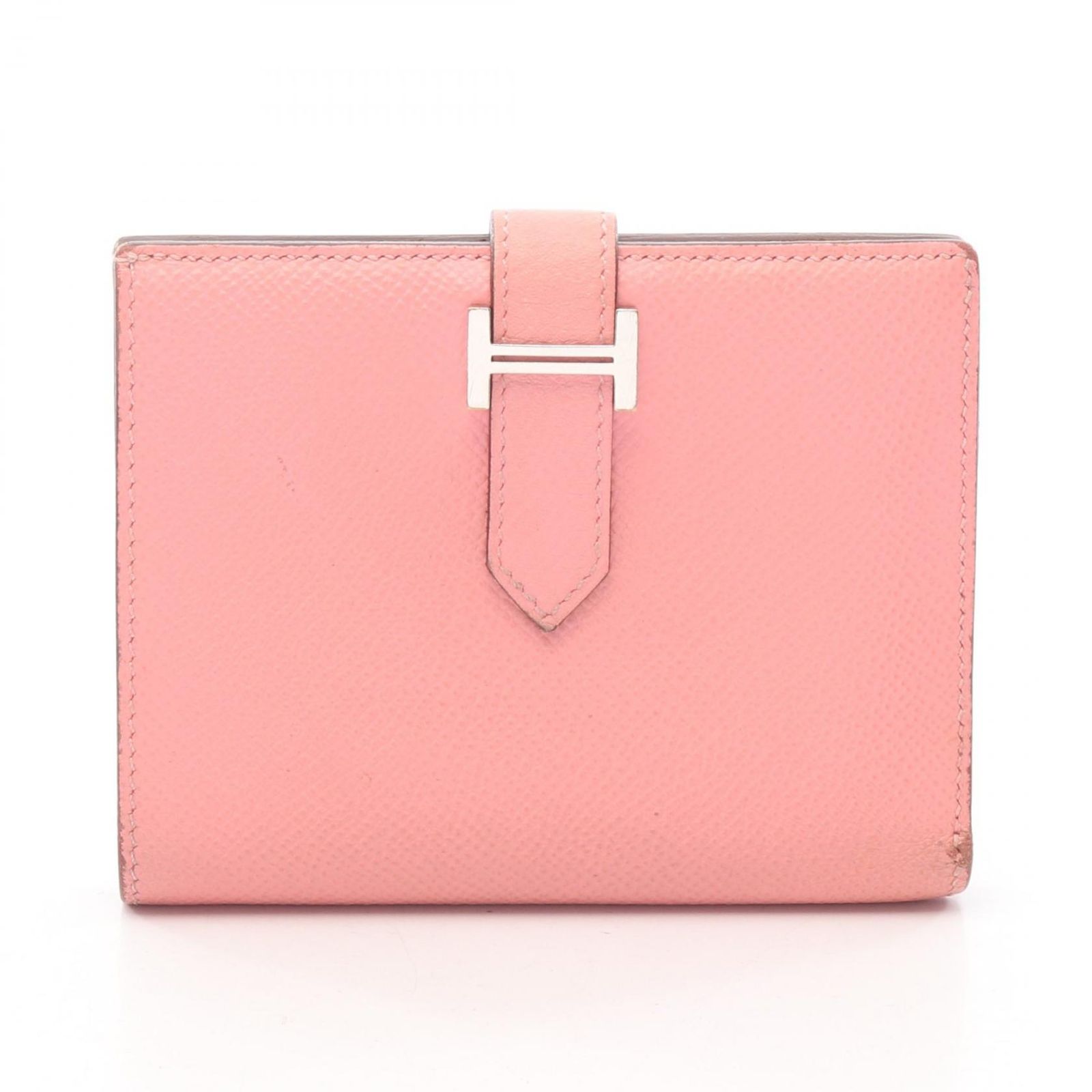 エルメス HERMES 二つ折り財布 ベアンコンパクト ヴェルソ ローズコンフェッティ セサミ ローズコンフェッティ/セサミ その他 ベアンコンパクト ヴェルソ ローズコンフェッティ/セサミ