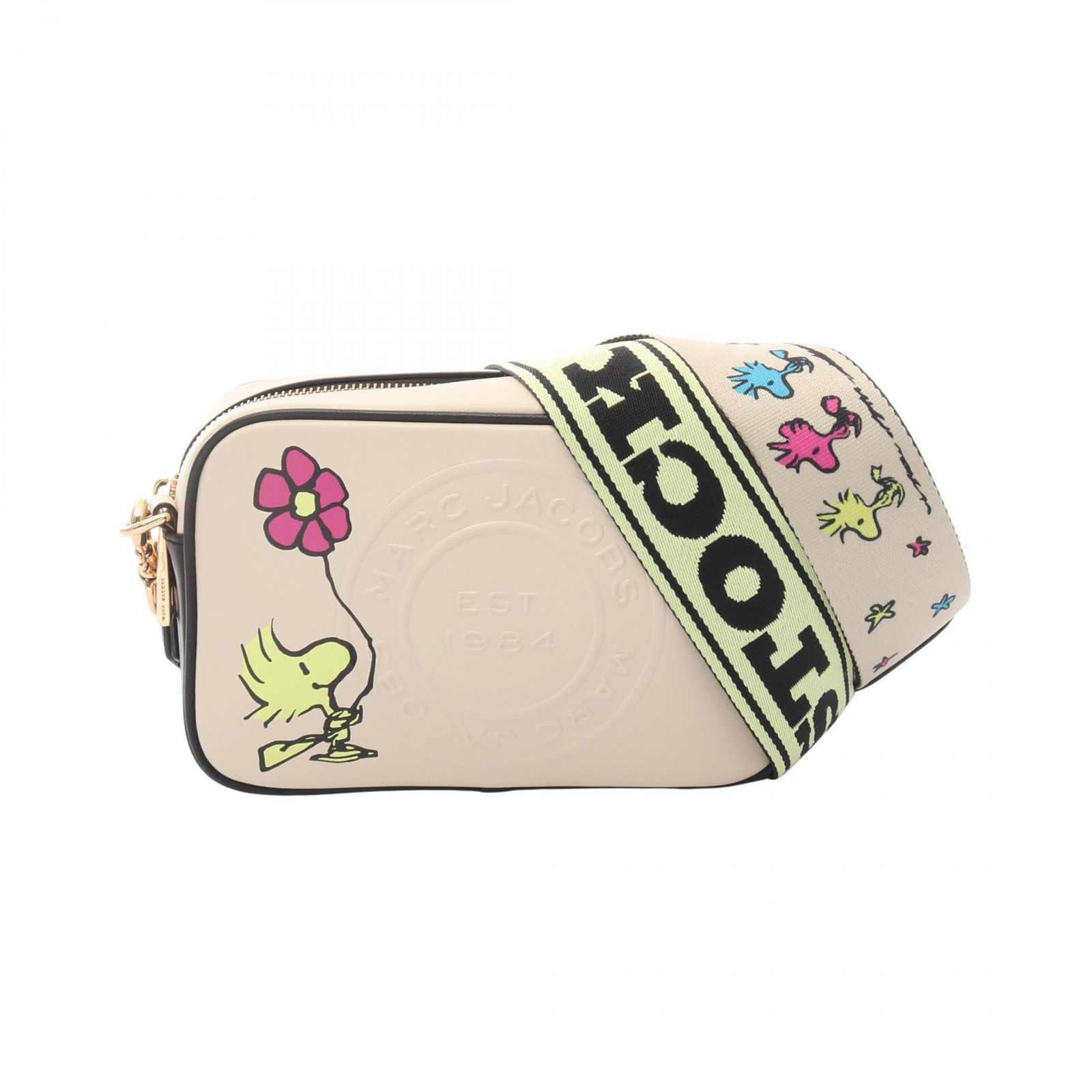 マークジェイコブス MARC JACOBS ショルダーバッグ MARC JACOBS × PEANUTS 4S3HCR011H01 アイボリー レザー MARC JACOBSxPEANUTS クロスボディバッグ レディース Used A