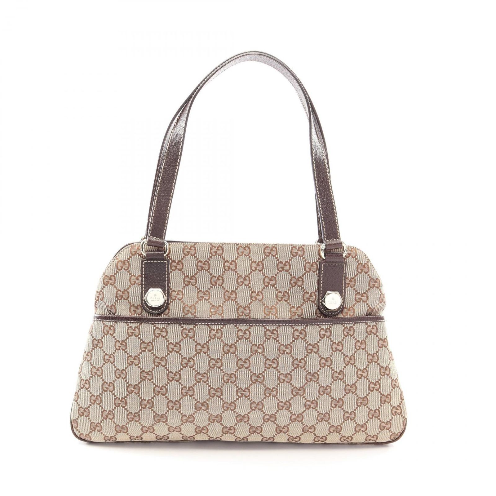 グッチ GUCCI ショルダーバッグ GGキャンバス 163288 ベージュ/ダーク