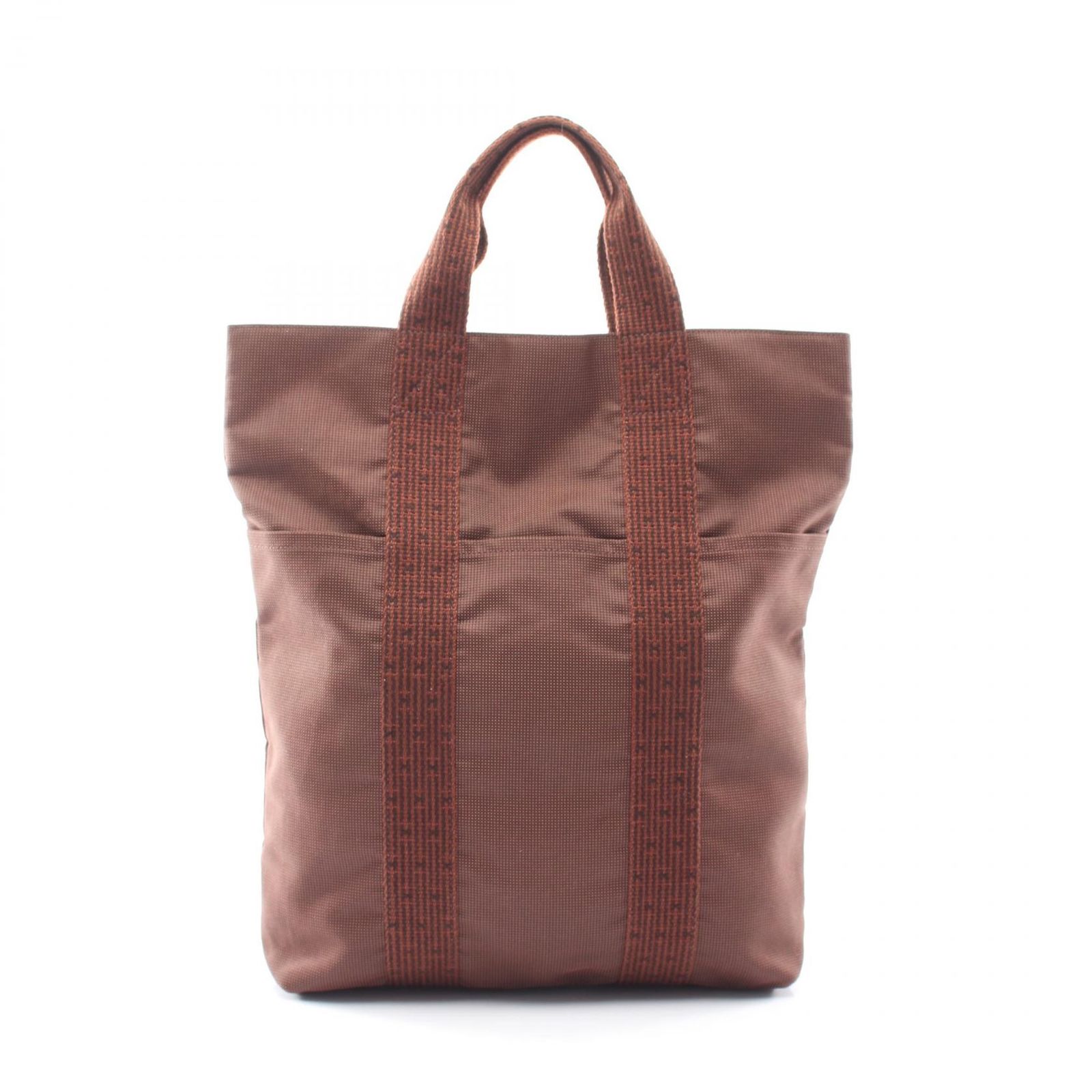 エルメス HERMES トートバッグ エールライン カバス ブラウン その他 エールラインカバス ブラウン ユニセックス Used A