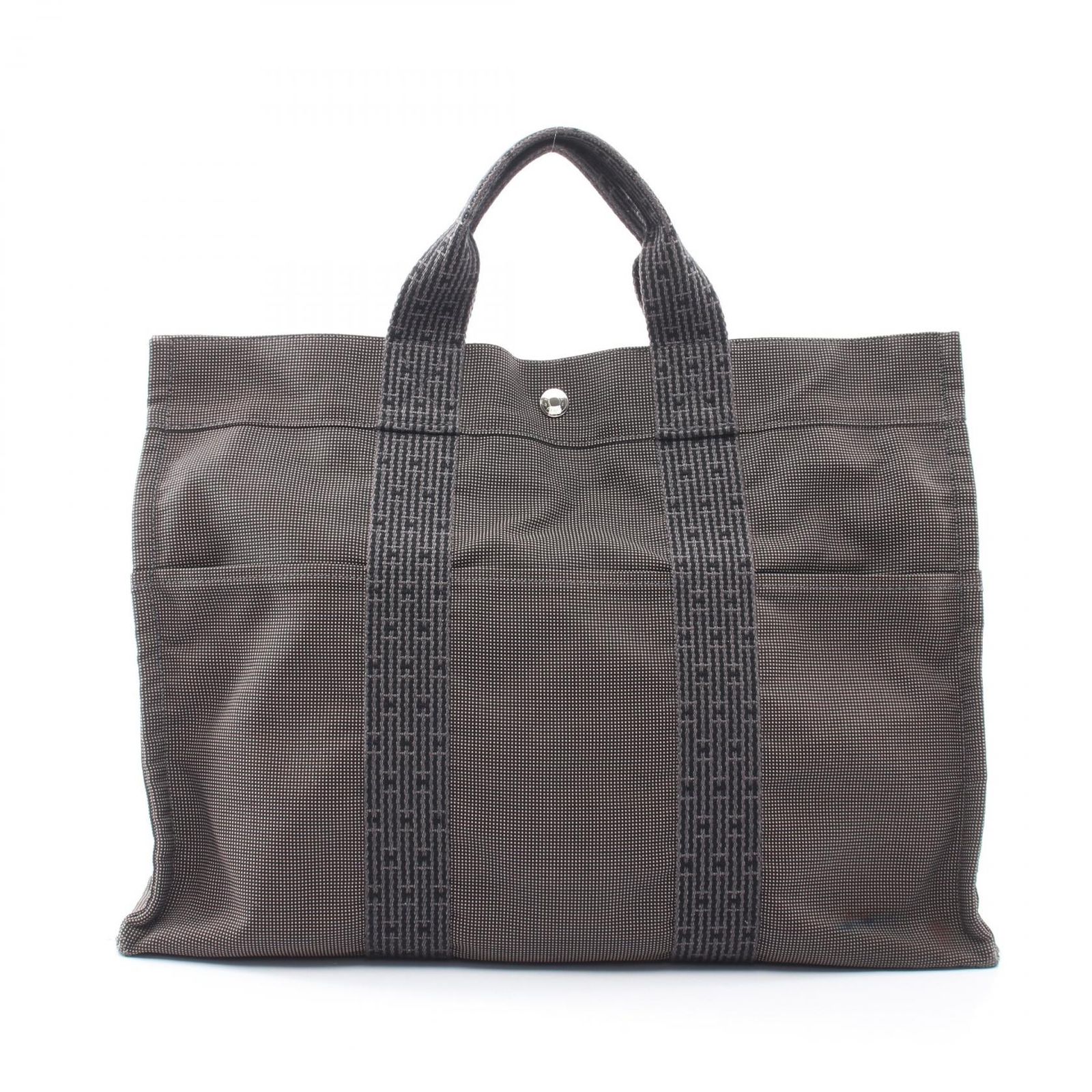 エルメス HERMES トートバッグ エールラインMM グレー その他 エールライントートMM グレー ユニセックス Used B