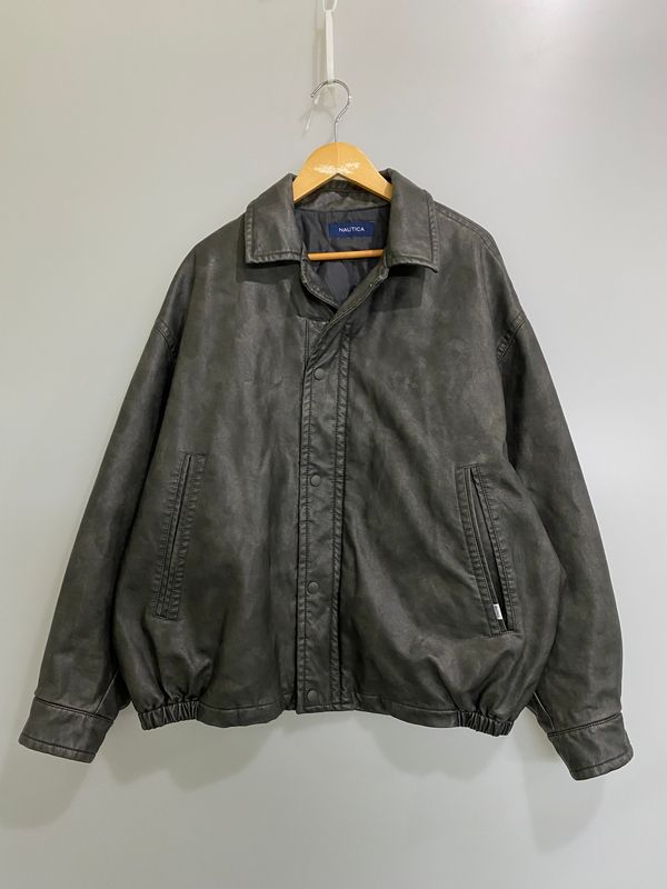 NAUTICA ノーティカ FADED VEGAN LEATHER BLOUSON 243-1553 フリークスストア別注 フェイデッド ヴィーガン レザー ブルゾン アウター 【144-260609-yn-16-min】