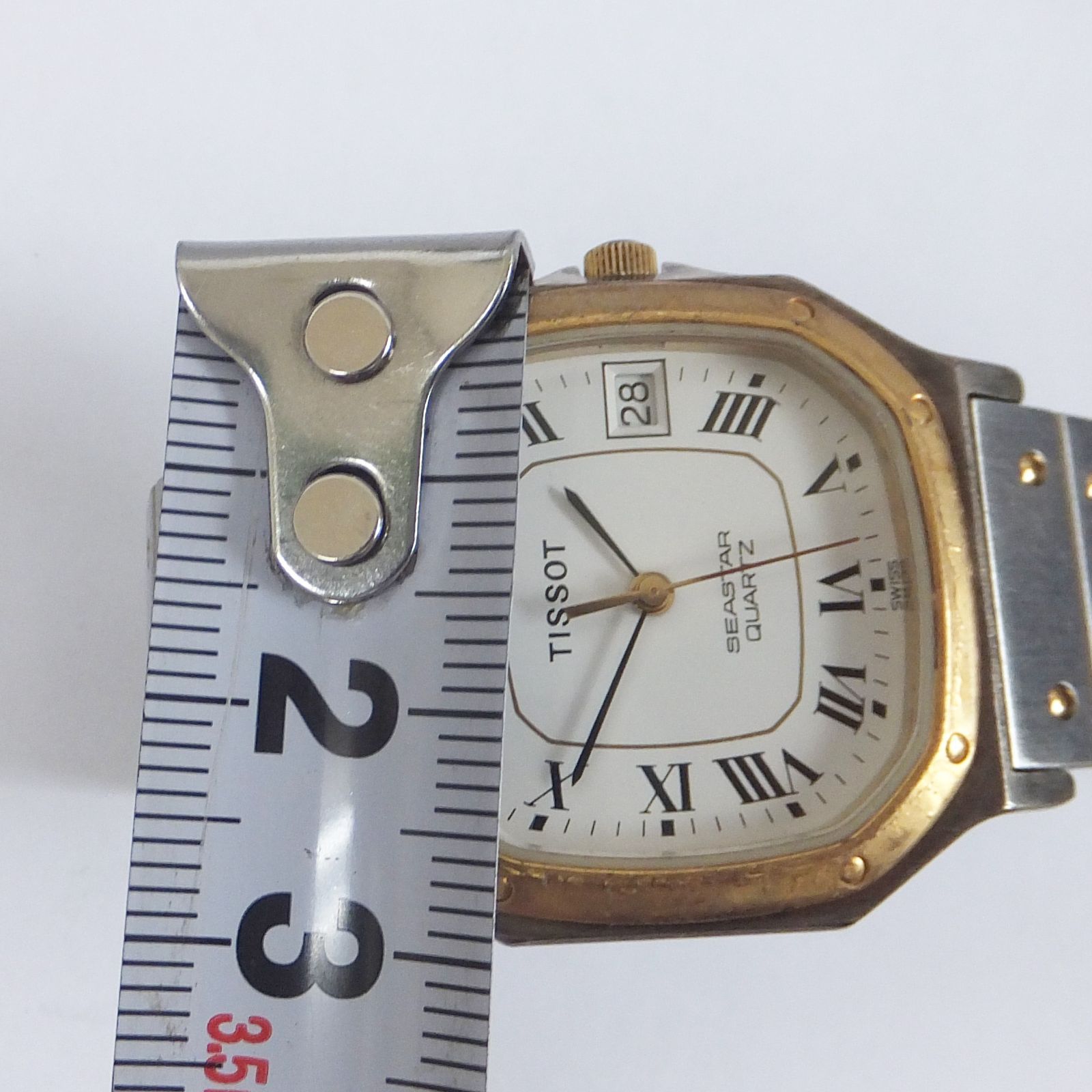 S294【希少】TISSOT SEASTAR オクタゴン シルバー ゴールド コンビ