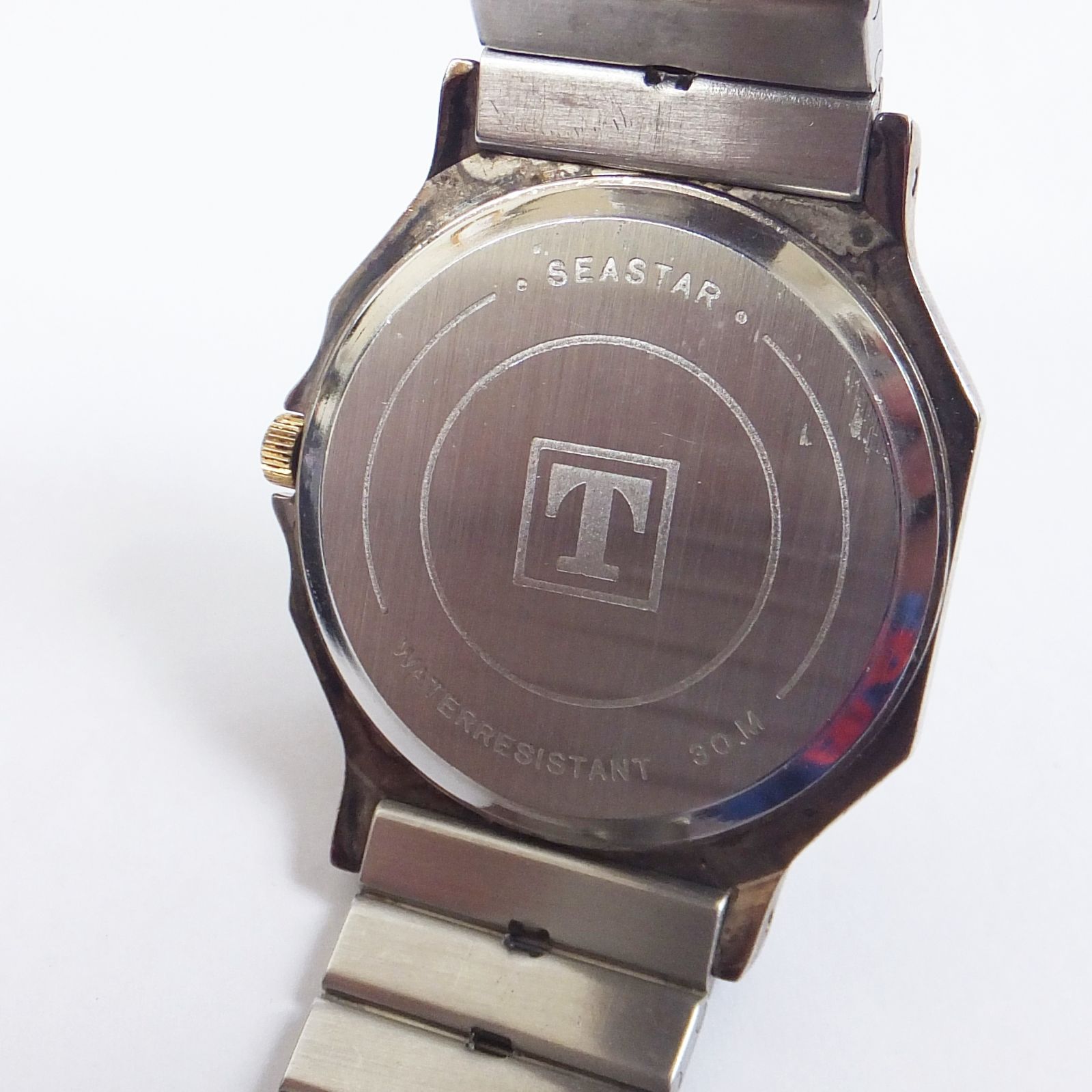 S294【希少】TISSOT SEASTAR オクタゴン シルバー ゴールド コンビ
