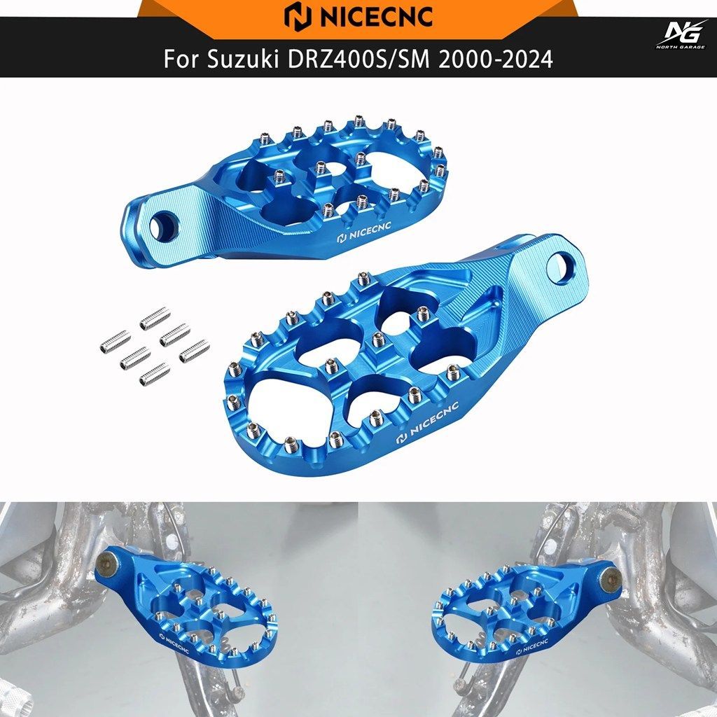 大型フットペグ／フットレスト DRZ400 DR-Z400 DRZ 400 S SM DRZ400S 2000-2024 DRZ400SM 2005-2024 6061