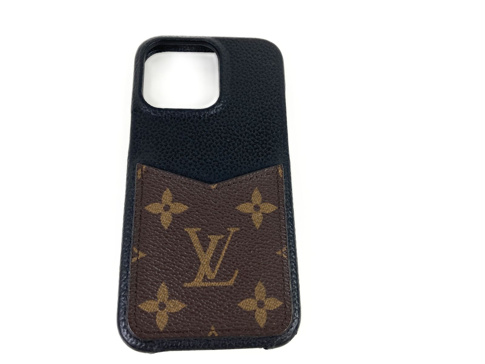ルイヴィトン　Louis Vuitton　モノグラム 　スマホカバー／スマホケース　iphone13Pro対応　ブラウン×ブラック　送料無料