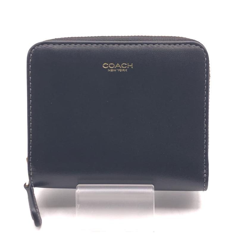 【中古】COACH 2つ折り ニューヨーク ビルフォールド ウォレット ブラック CW564 B4BK　コーチ[17]