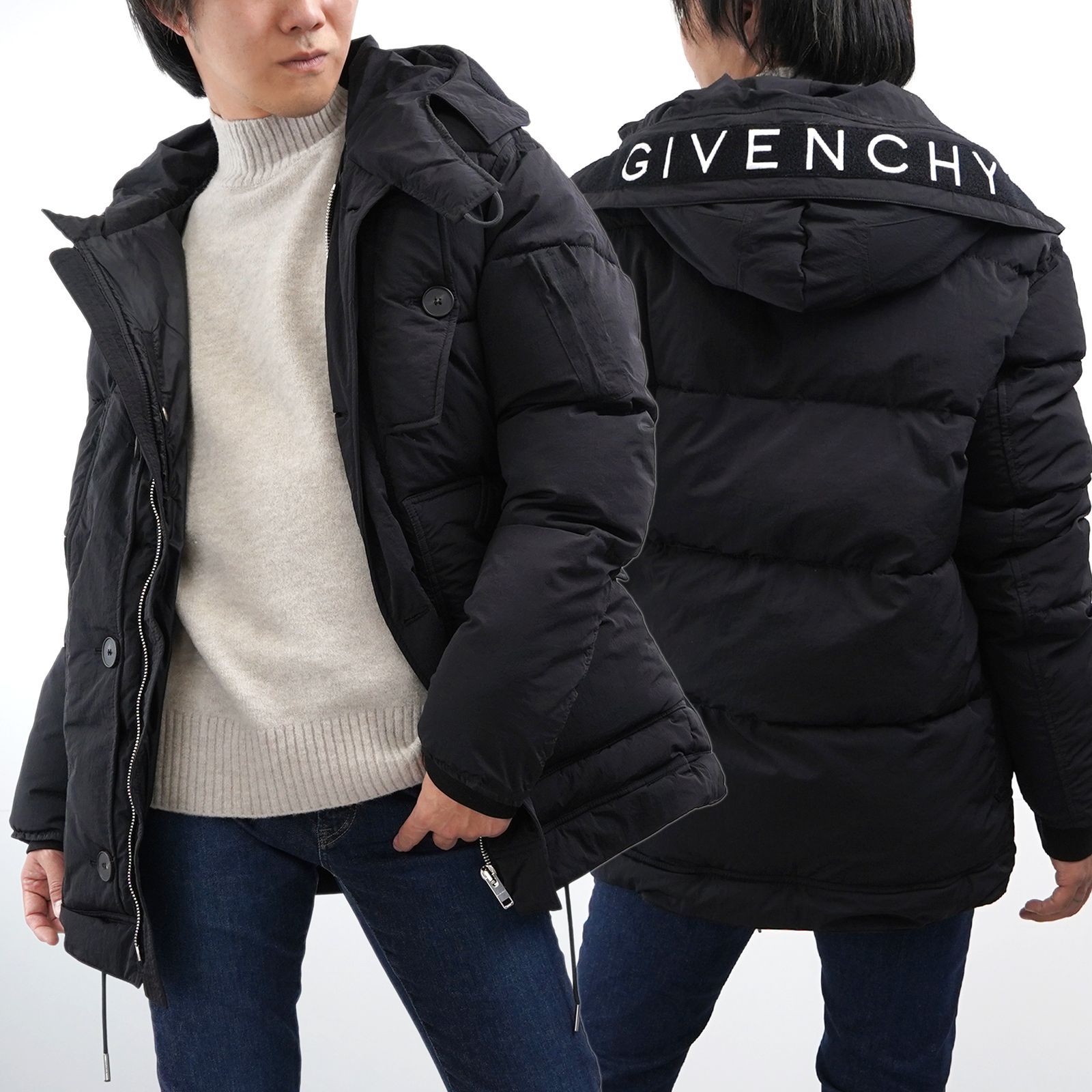 【未使用 展示品】GIVENCHY ダウンジャケット BM015P1013 BLACK