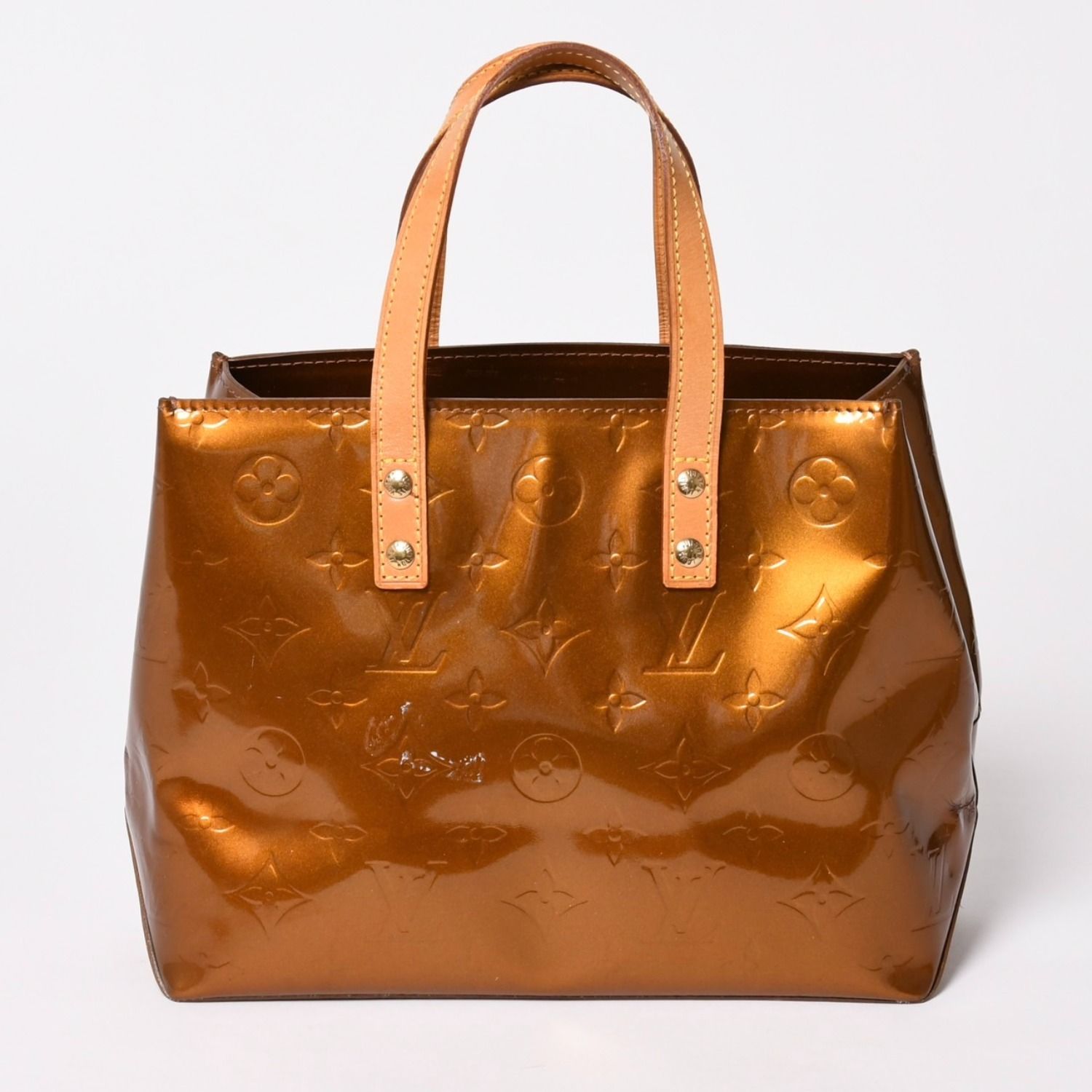 極美品 LOUIS VUITTON ルイヴィトン モノグラム リードPM M91122 ハンドバッグ アイボリー ゴールド金具 中古 4a003547