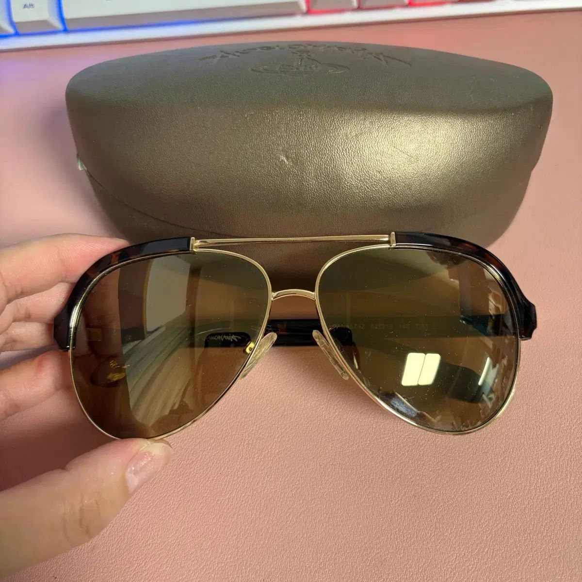 VIVIENNE WESTWOOD レオパード GOLD サングラス