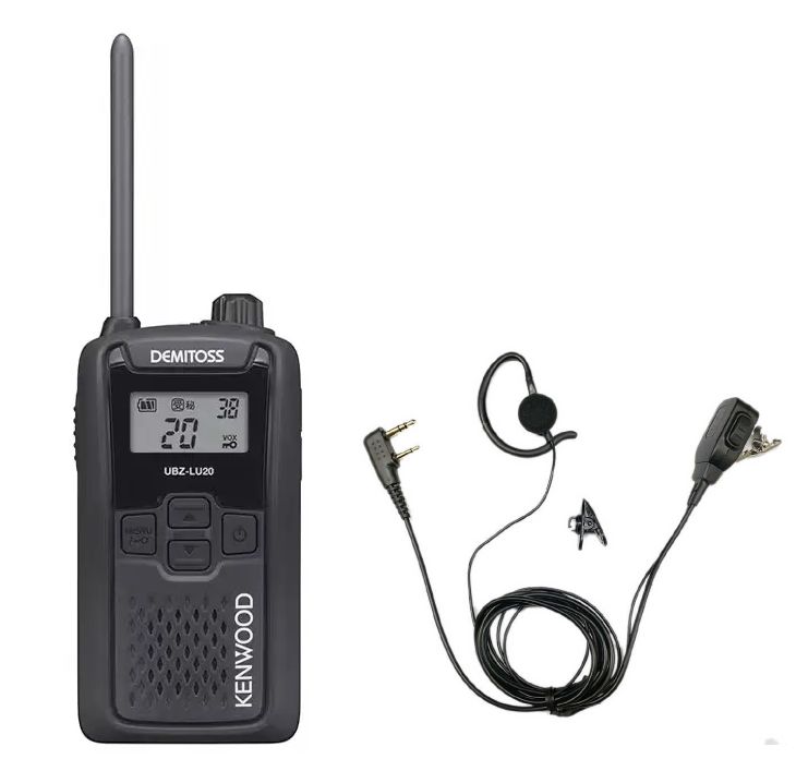 【新品】JVCケンウッド　特定小電力無線　UBZ-LU20＋オリジナルイヤホンSW-K02M　1セット