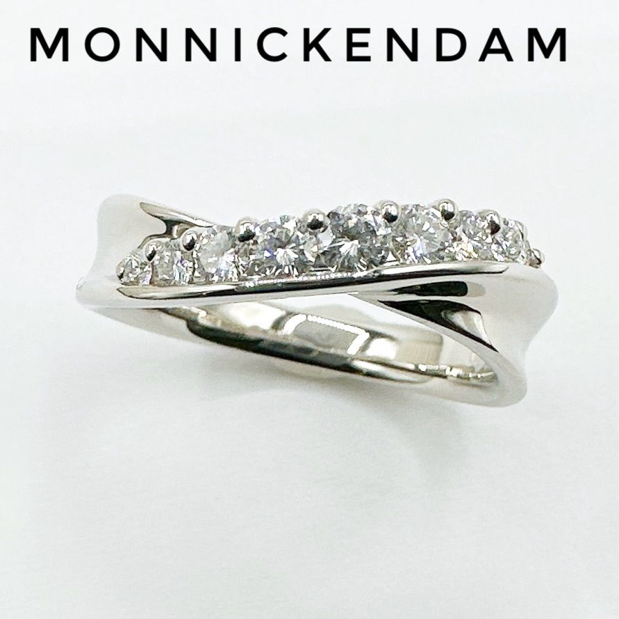美品?MONNICKENDAM ダイヤモンド 0.35ct プラチナ リング 約12号 Y