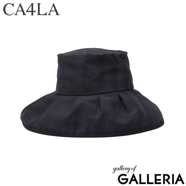 CA4LA ハット 帽子 レディース カシラ UV 夏 春 春夏 洗濯 手洗い つば広 遮光 遮熱 UVカット おしゃれ カジュアル 女性 かわいい 可愛い ブランド 日本製 Main Collection VICHE 5 CH SHK01306 BLACK