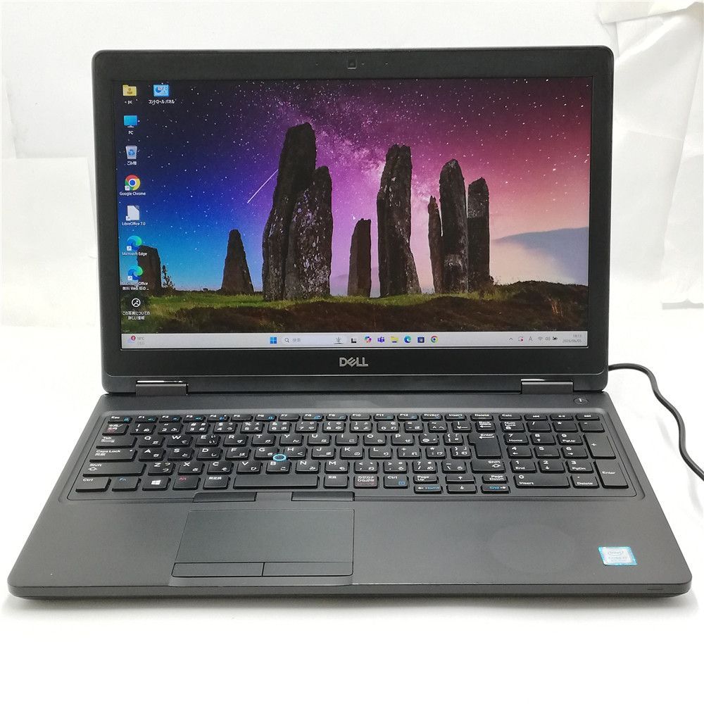 高性能 NVIDIA Wi-Fi有 デル 中古ノートパソコン DELL 3530 Core i7 8750H 16GB 512GB 高速SSD 無線LAN カメラ Windows11 Office 即使用可