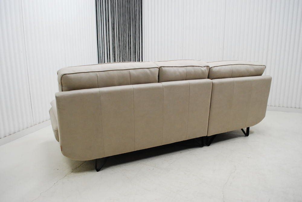 現品限り】カウチソファ(座って右カウチ) L型 スタイリッシュモダン