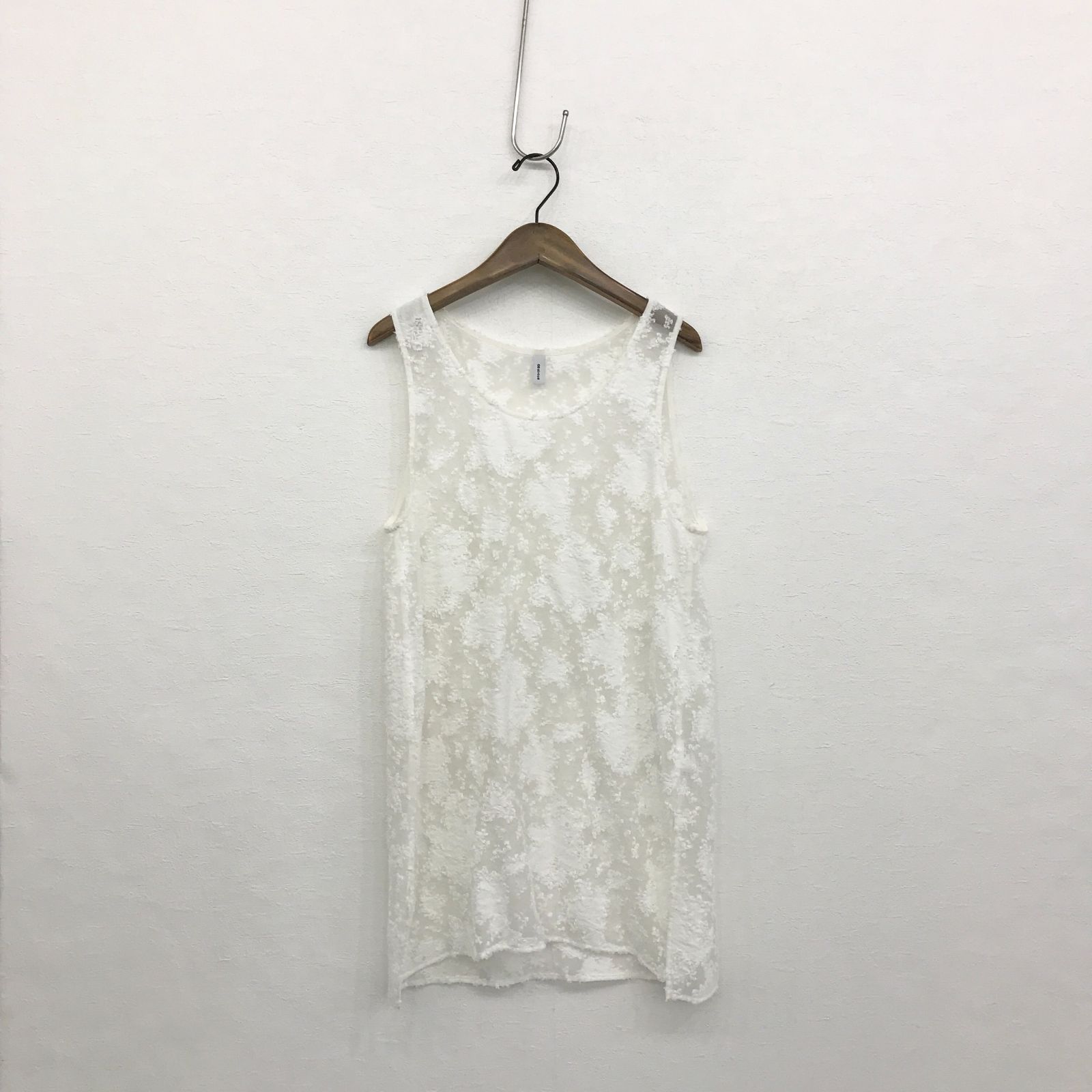 08sircus ゼロエイトサーカス Cut jacquard organdy sleeveless top 