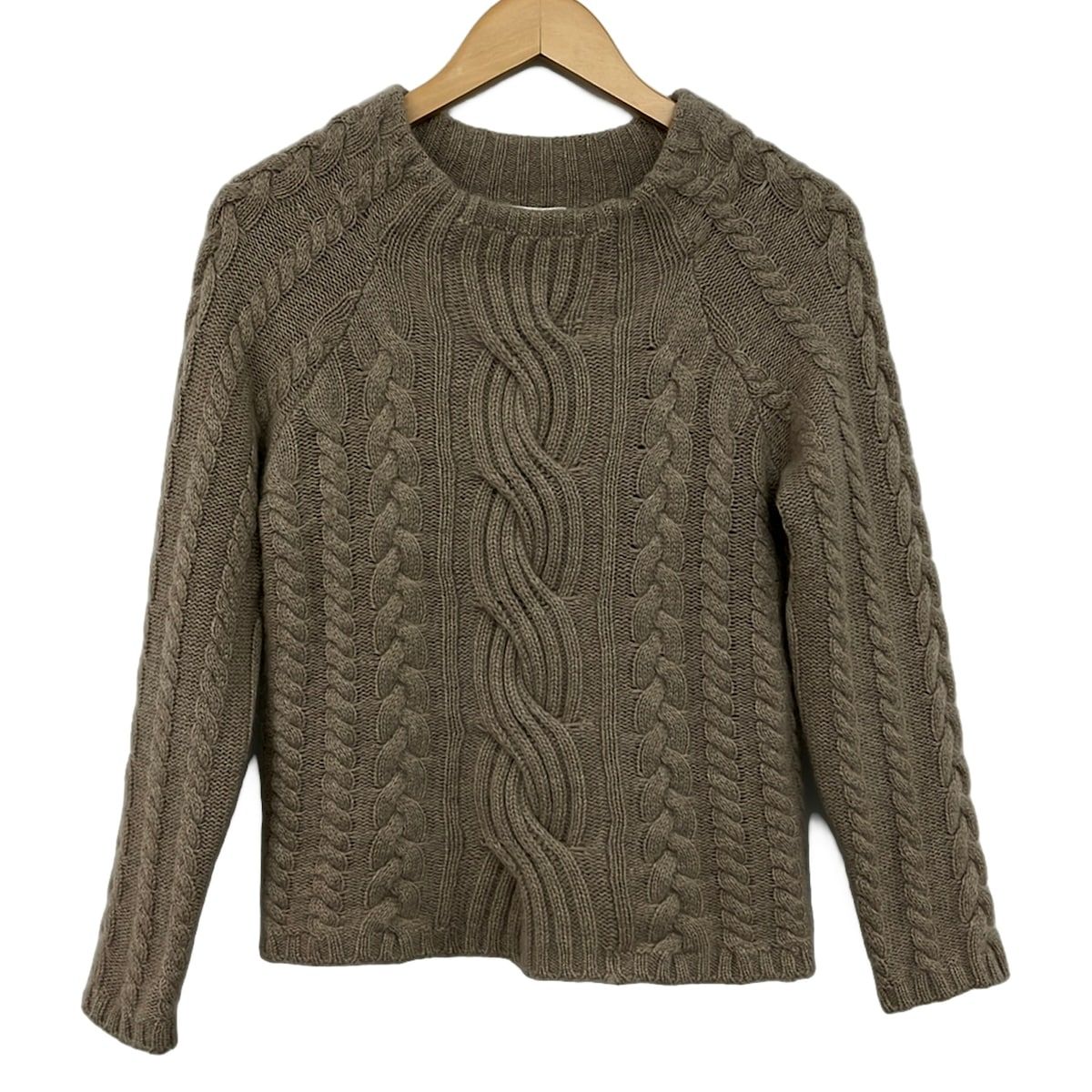 Max Mara(マックスマーラ) 長袖セーター サイズS レディース美品 ベージュ カシミヤ/ケーブルニット