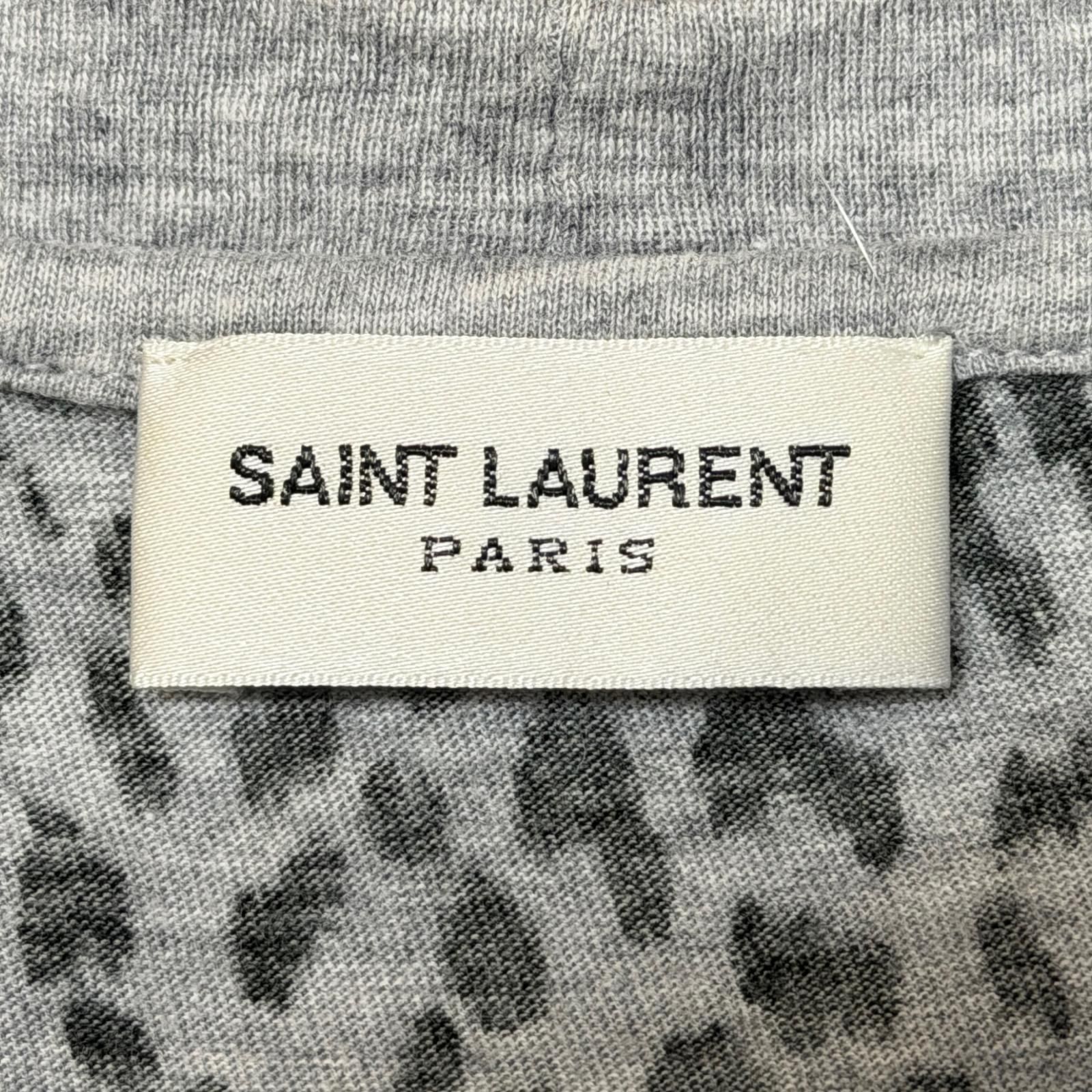 SAINT LAURENT 14AW ベイビーキャット レオパード 半袖Tシャツ エディ 